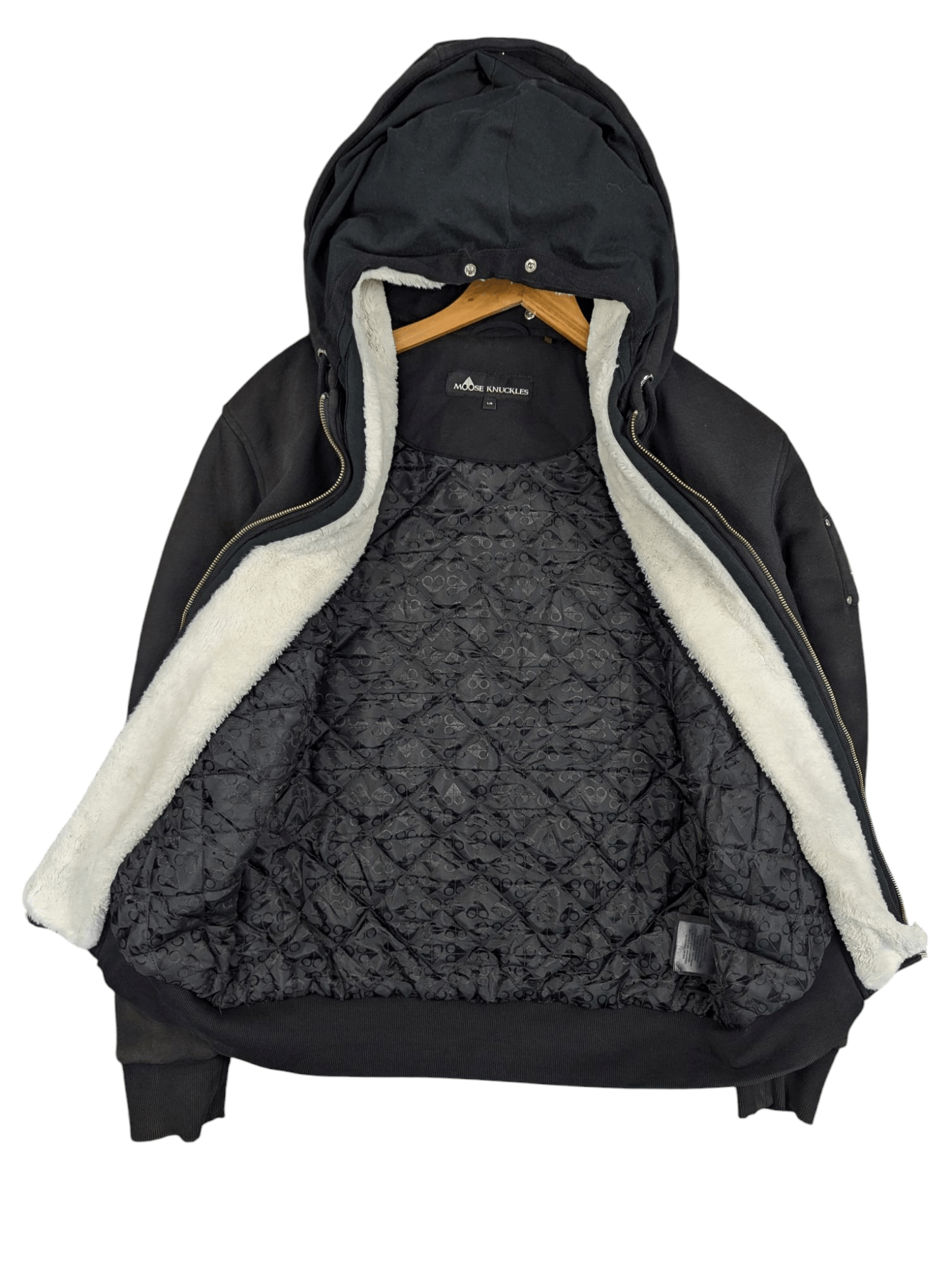 Moose Knuckles Moose Knuckles Classic Bunny Black Distressed Jacket Size US L / EU 52-54 / 3 - 8 Thumbnail