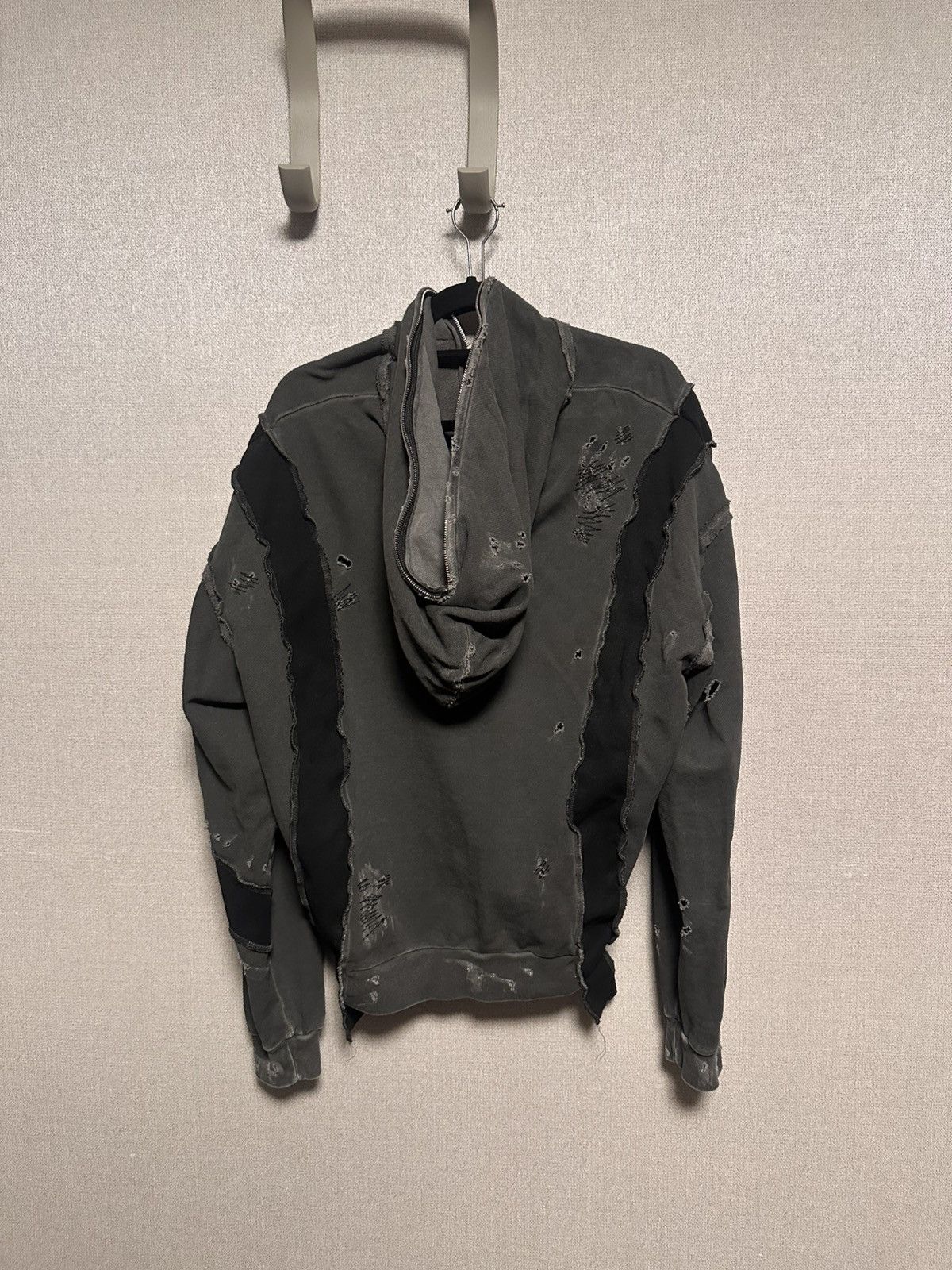 CMMAWEAR Black C Contrast Ribbed Rework Hoodie Size US M / EU 48-50 / 2 - 3 Thumbnail