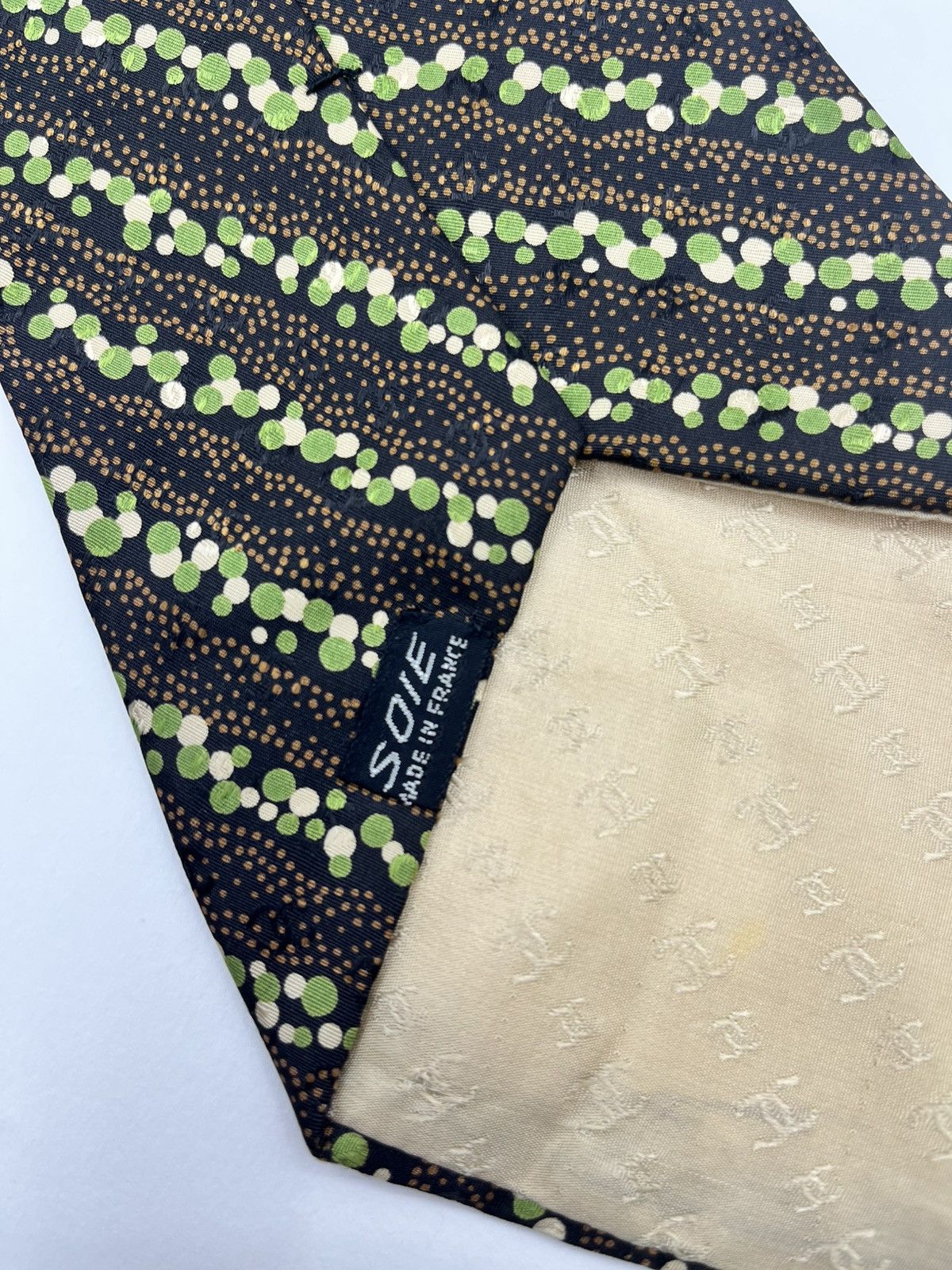 Chanel Vintage Men’s Silk Tie – Chanel (Soie, Made in France) Size ONE SIZE - 8 Thumbnail