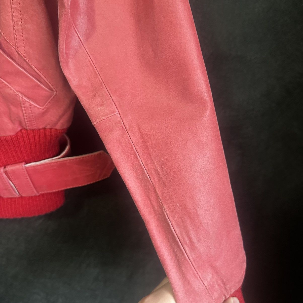 Other Red Leather Jacket Avant Garde Size XS / US 0-2 / IT 36-38 - 8 Thumbnail