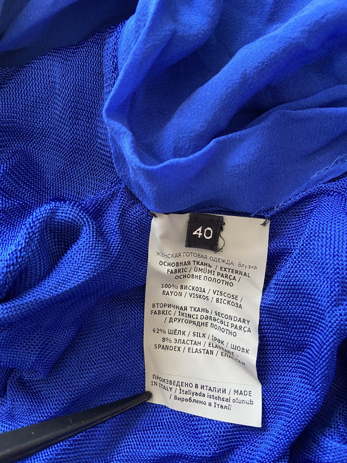 Tom Ford Tom Ford Blue Viscose Zip Hooded Dress Size S / US 4 / IT 40 - 10 Thumbnail