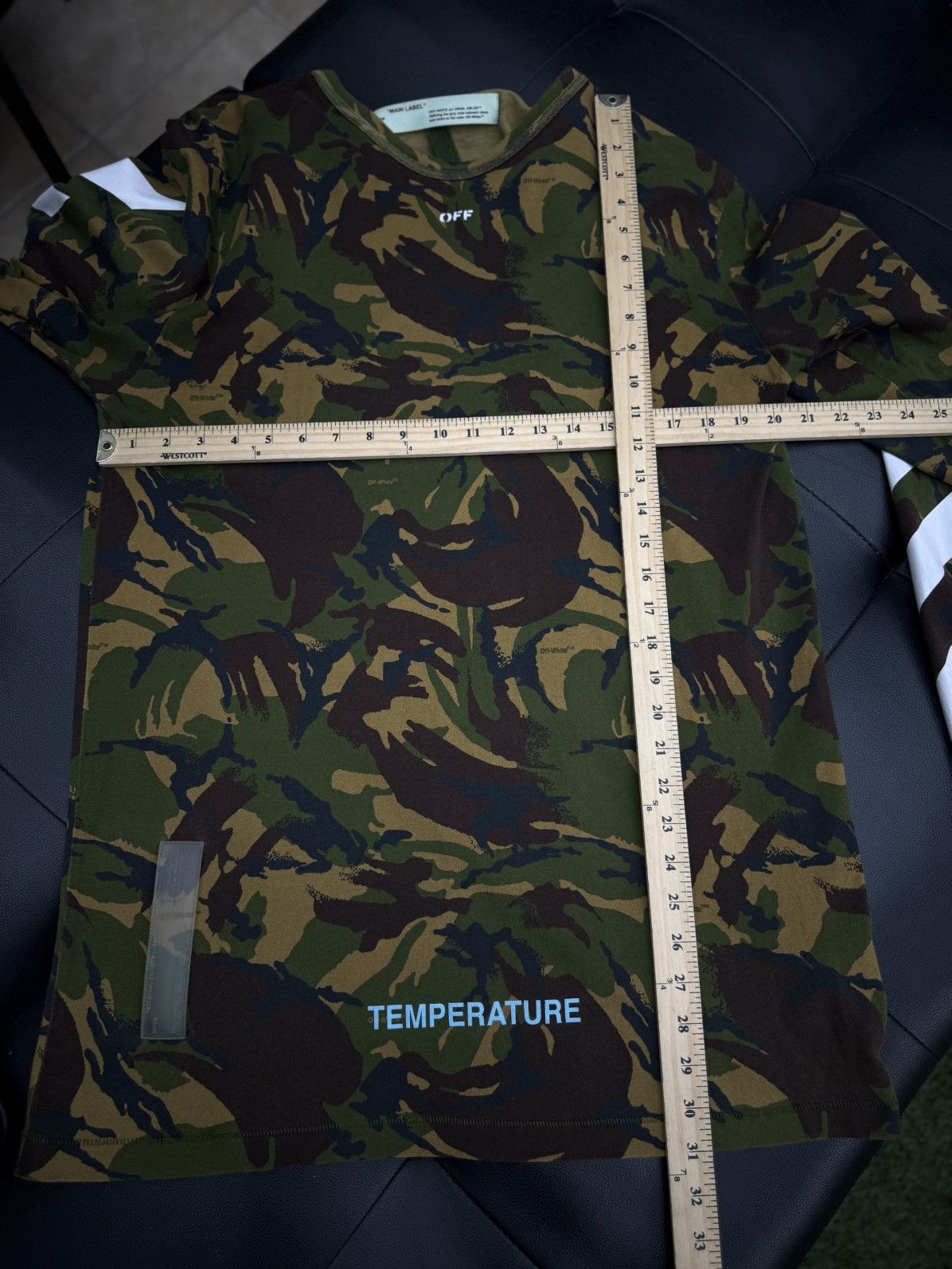 Off-White Off White Camouflage Long Sleeve Tshirt Size XL “Temperature Size US XL / EU 56 / 4 - 18 Thumbnail