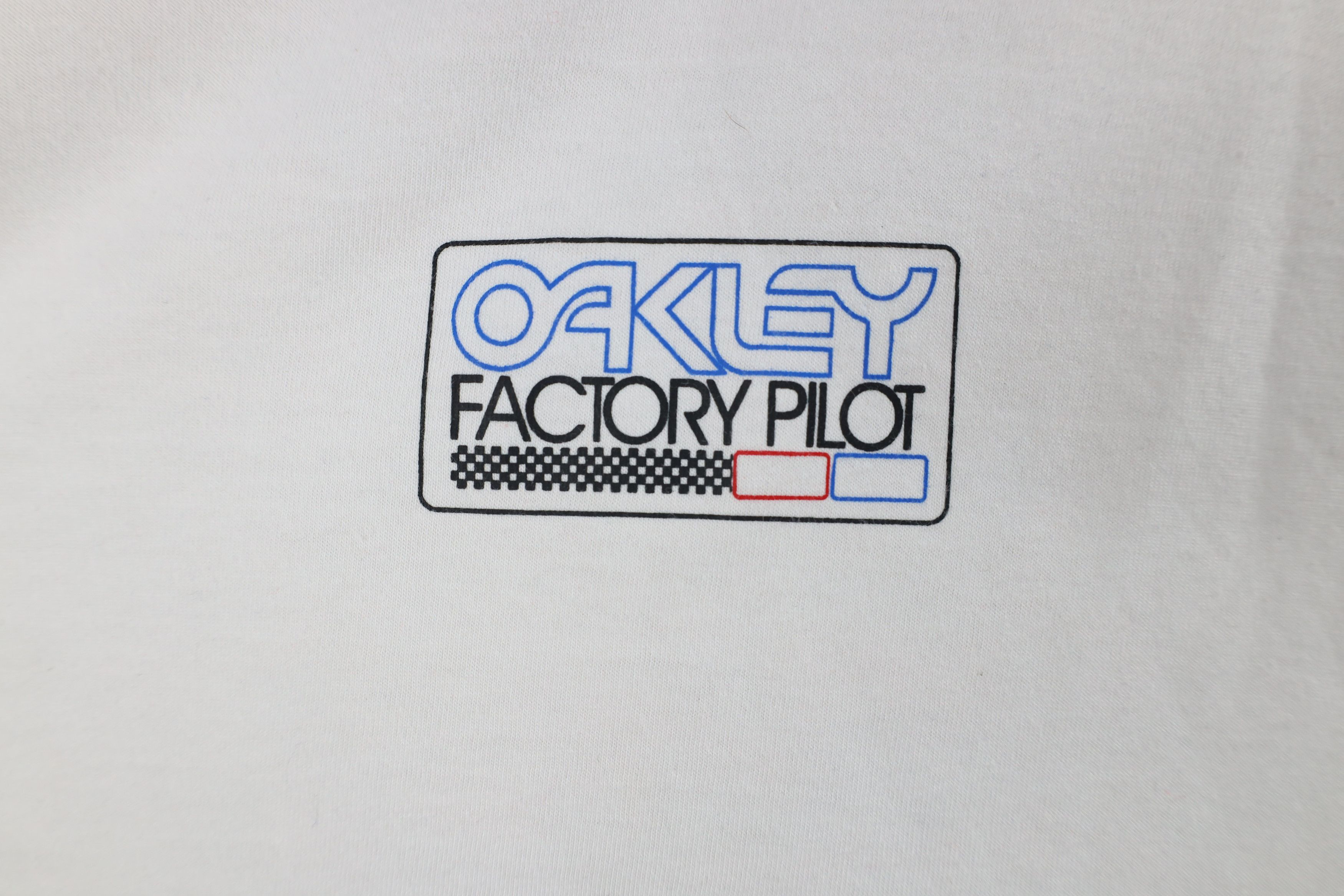 Oakley × Vintage Vintage Oakley Factory Pilot 3/4 Sleeve Baseball T-Shirt Size US XL / EU 56 / 4 - 4 Thumbnail