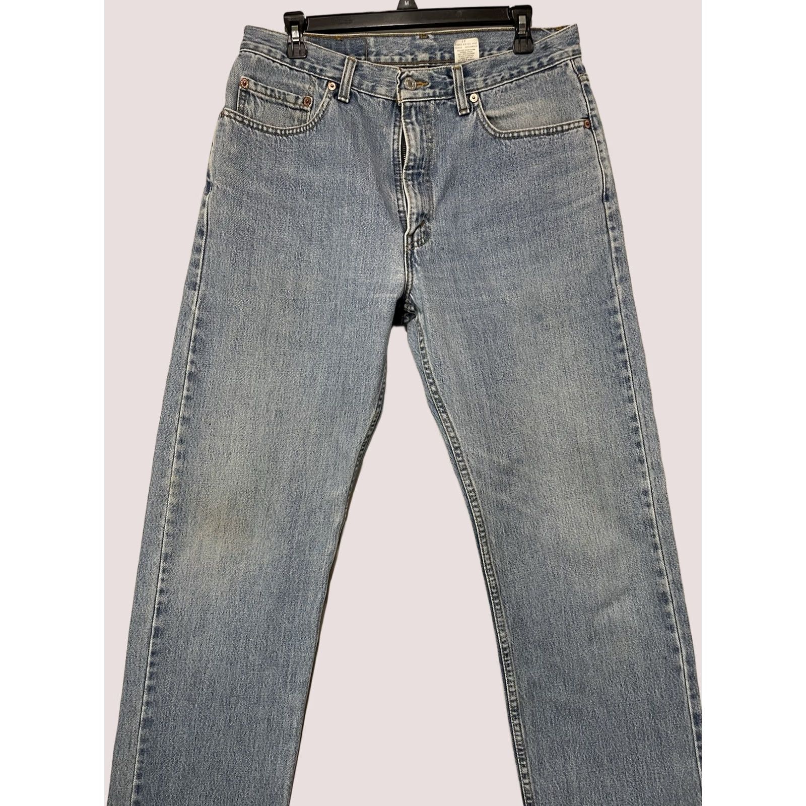 Levi's VINTAGE Levi's 505 Jeans Mens 34x34 Denim Pants Canada Blue 5-Pocket Regular Fit Adult Regular Size XS? Size US 34 / EU 50 - 1 Thumbnail