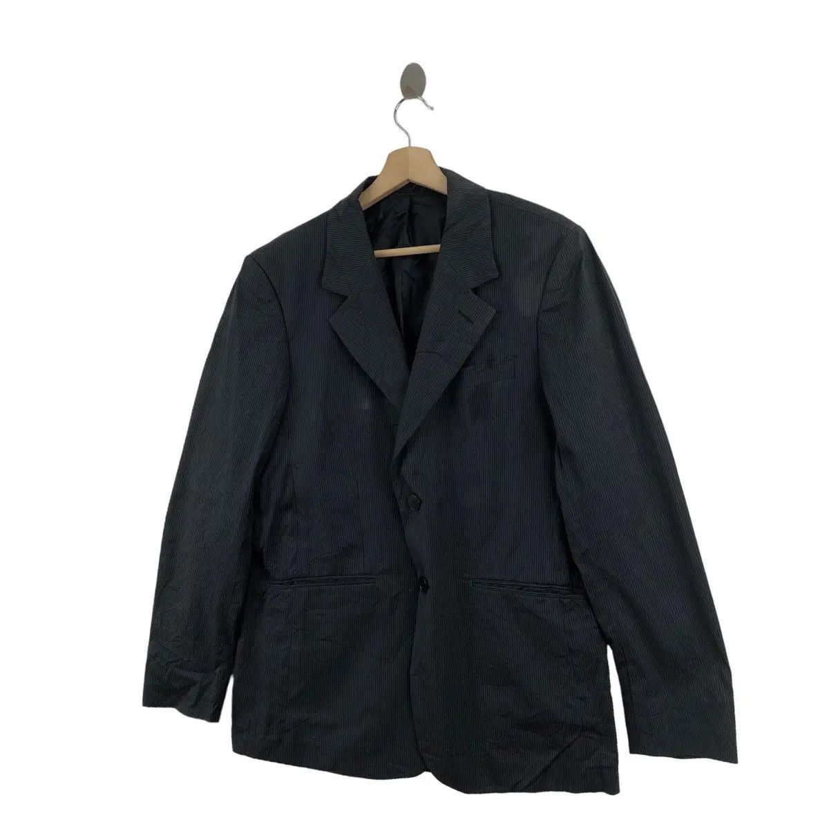 agnes b. Vintage AGNES B. PARIS Homme 2 Button Striped Blazer Sport Size 40R - 4 Thumbnail