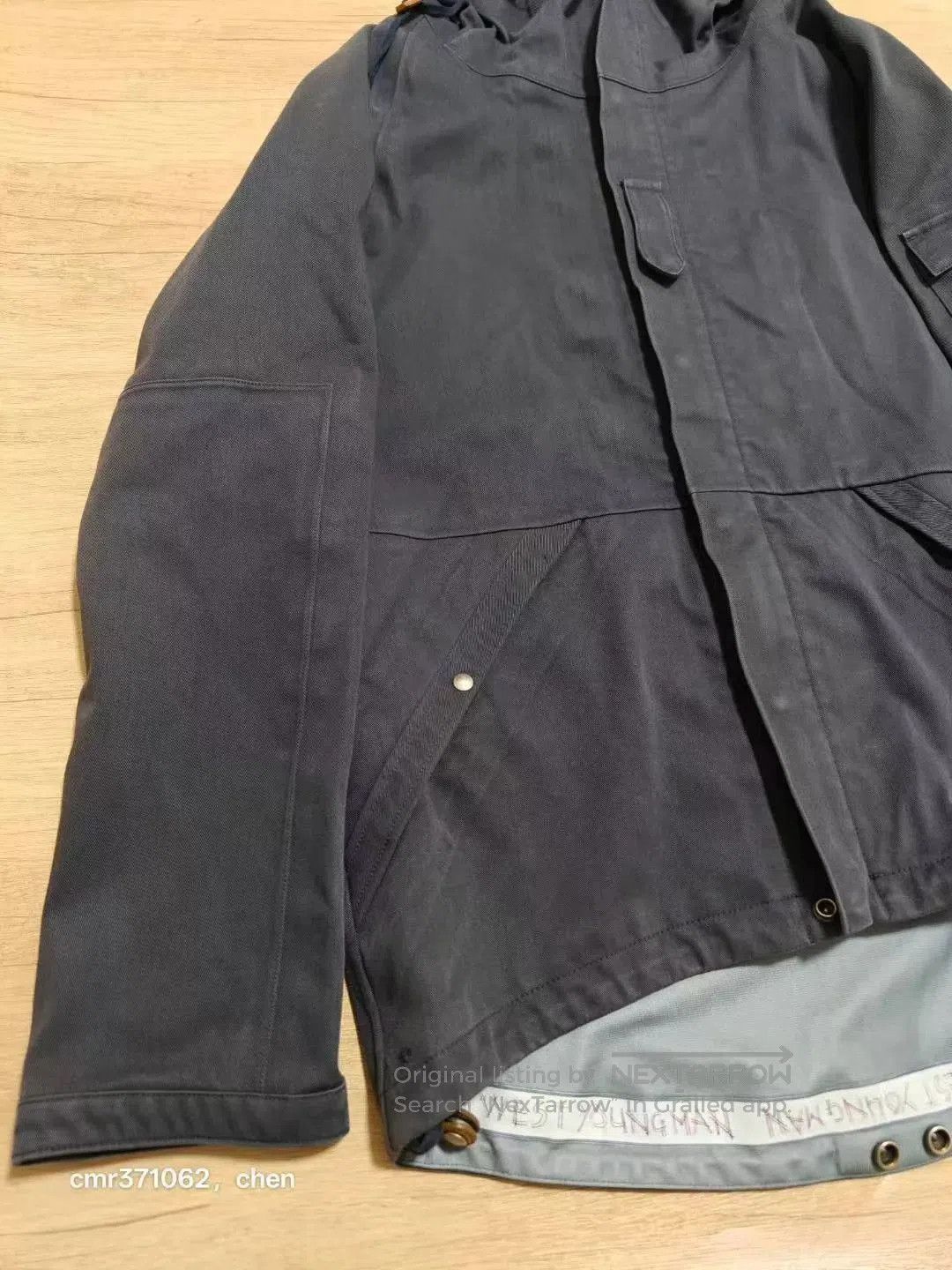 Visvim Blue Hooded Light Jacket with Pockets - Size M. Size US M / EU 48-50 / 2 - 2 Thumbnail