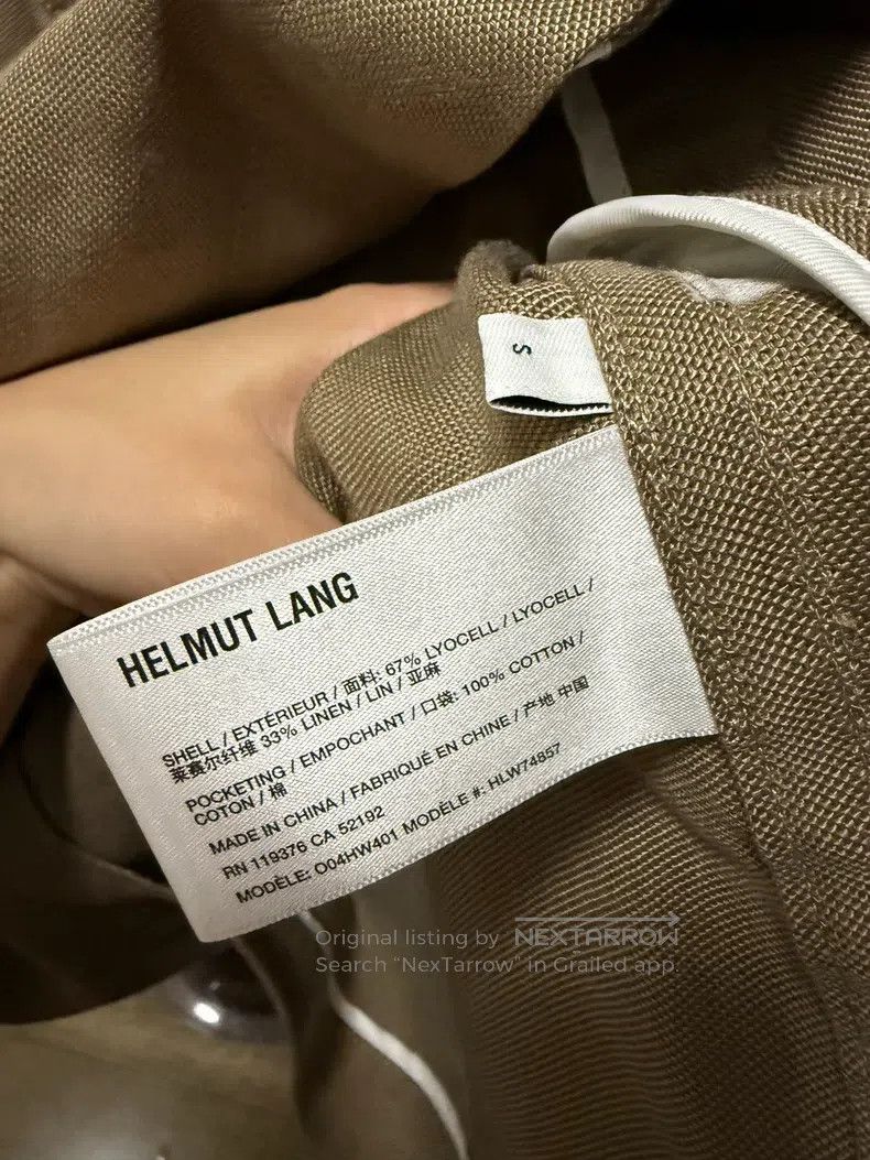 Helmut Lang Helmut Lang Linen Trench Coat with Belt Design Size US S / EU 44-46 / 1 - 6 Thumbnail
