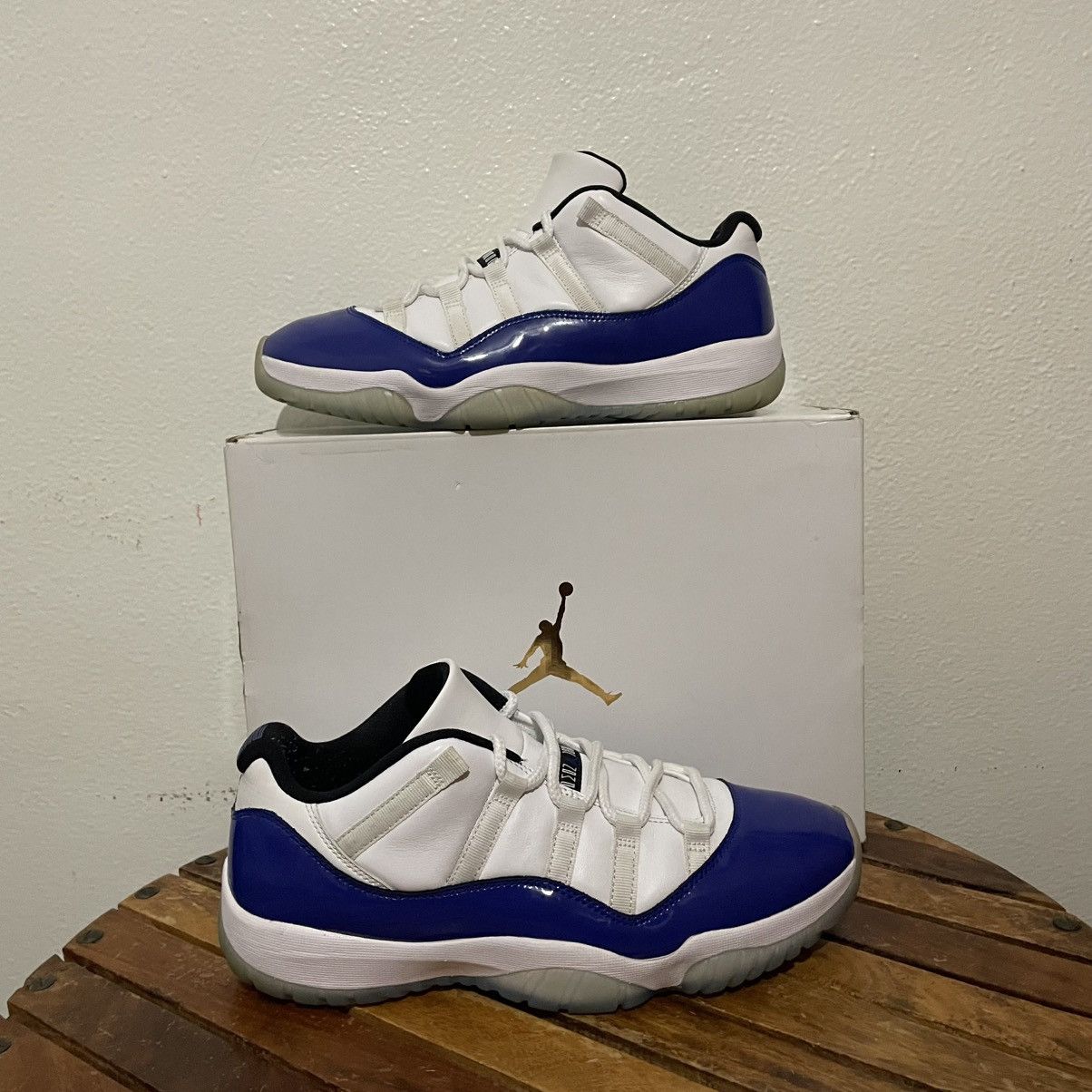 Jordan Brand × Nike Nike Air Jordan 11 Retro Low White Concord Mens US Size 10.5 Size US 10.5 / EU 43-44 - 1 Thumbnail