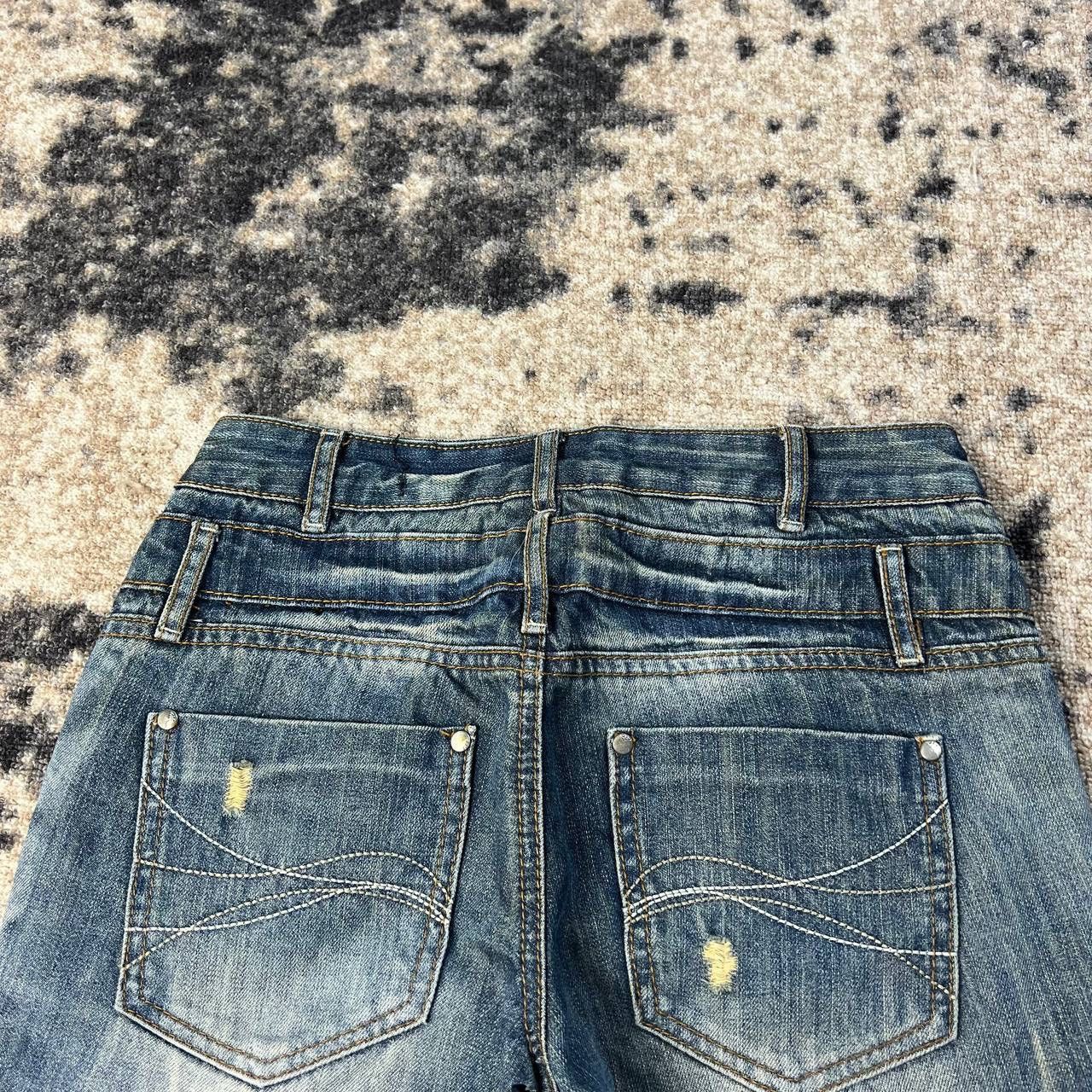 Japanese Brand Avant Garde Jqpanese Distressed Style Flared Jeans Size 27" / US 4 / IT 40 - 10 Thumbnail