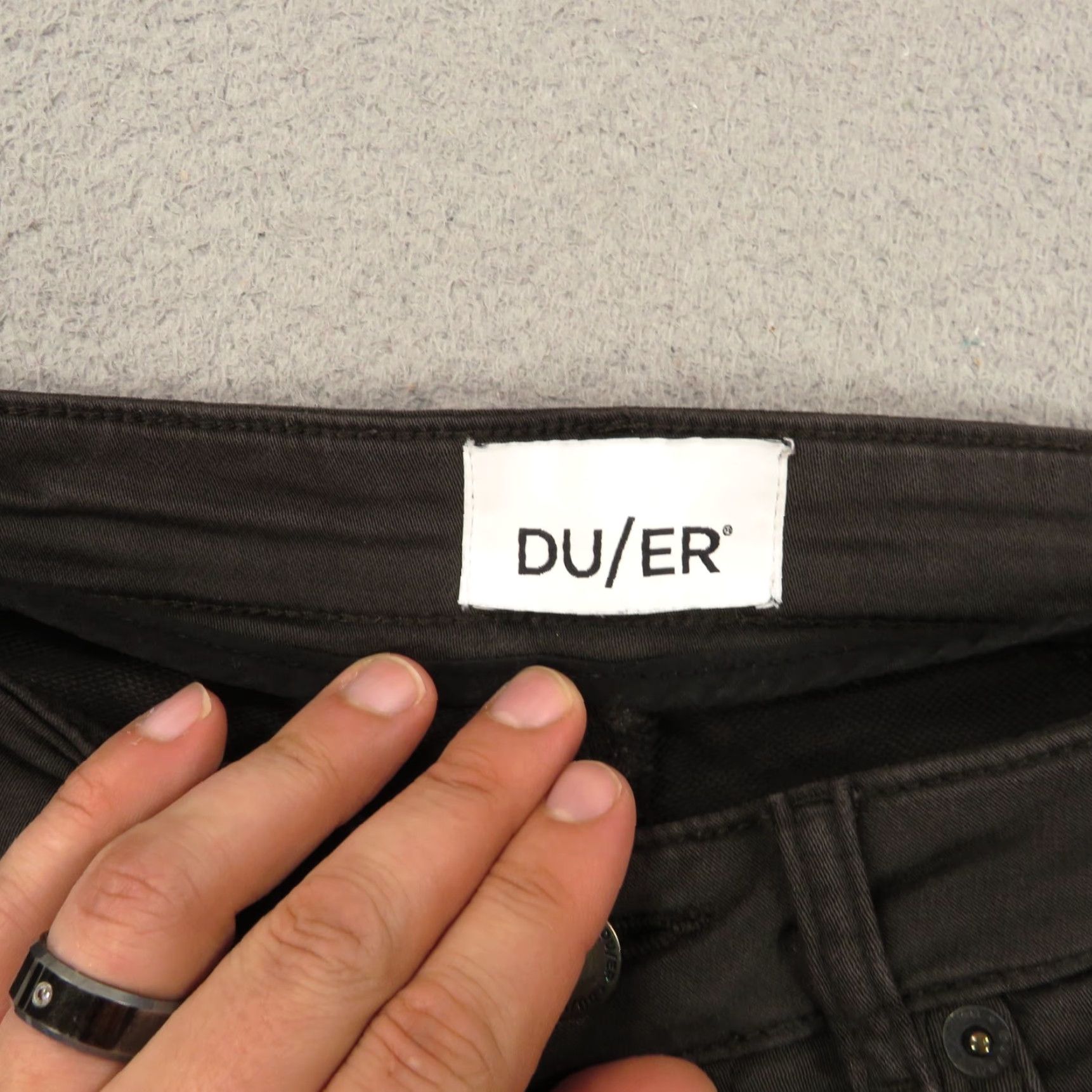 Vintage DU/ER Pants Womens Slim Straight 28x32 Travel Casual Workwear Size 28" / US 6 / IT 42 - 7 Thumbnail