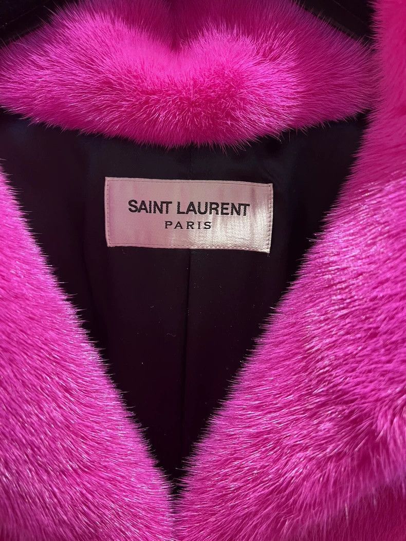 Saint Laurent Paris Saint Laurent Paris Saint Laurent Paris Pink mink fur coat Size US XS / EU 42 / 0 - 3 Thumbnail