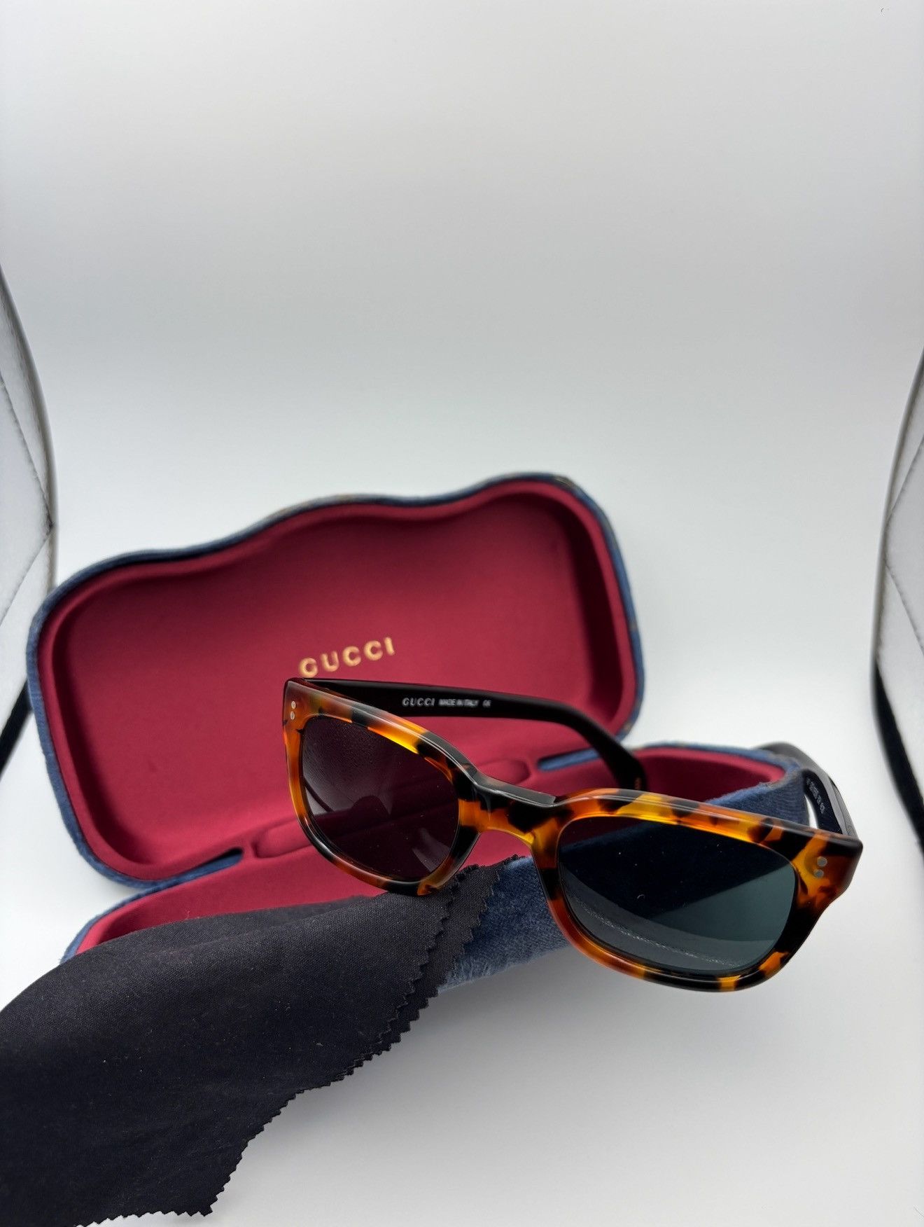 Gucci Gucci Tortoise Shell Sunglasses Size ONE SIZE - 3 Thumbnail