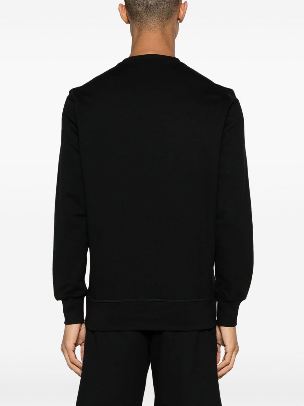 Alexander McQueen o1w1db10725 Warped Logo Sweatshirt in Black Size US S / EU 44-46 / 1 - 3 Thumbnail