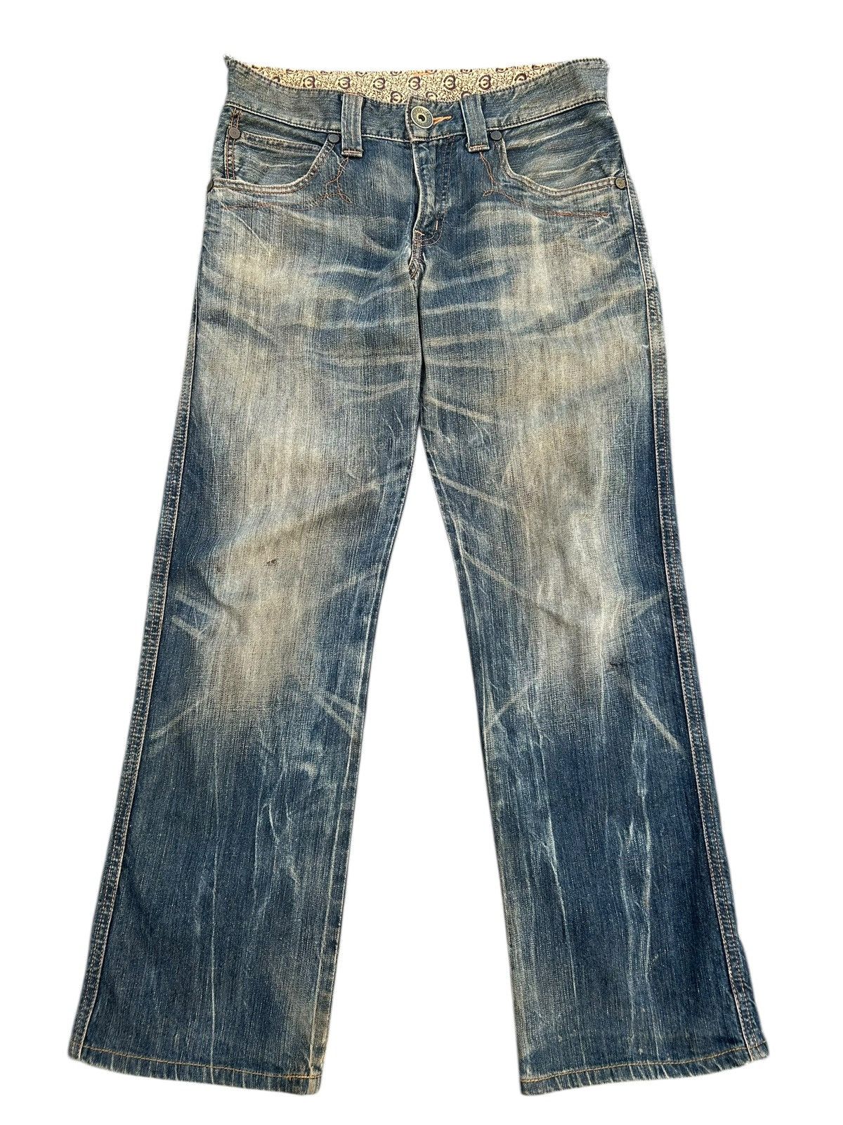 Kapital Vintage Edwin Rusty Mudwash Distressed Denim Jeans Size US 32 / EU 48 - 3 Thumbnail