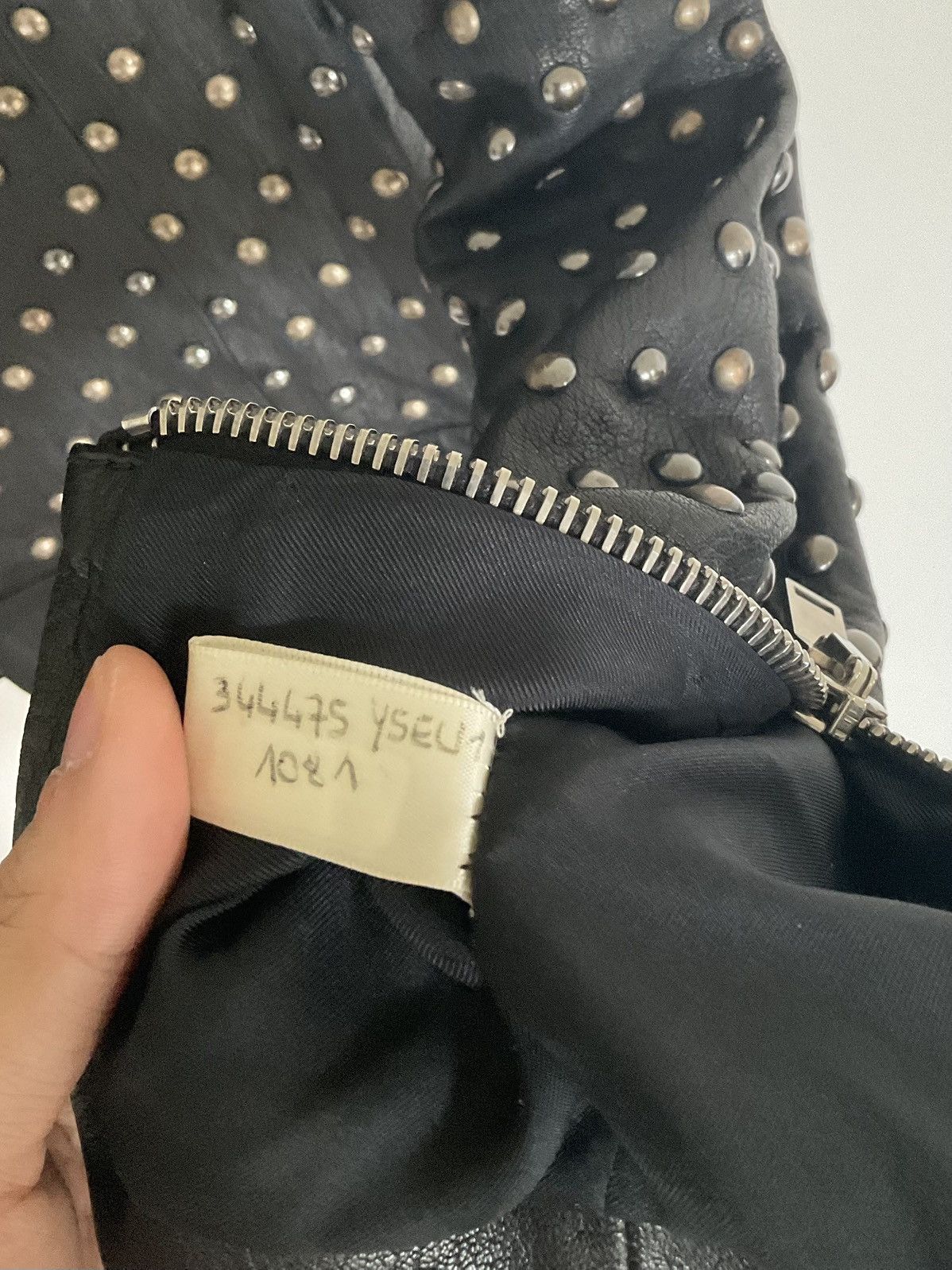 Saint Laurent Paris Saint laurent 2014ss Hedi Slimane studded leather jacket Size US S / EU 44-46 / 1 - 7 Thumbnail