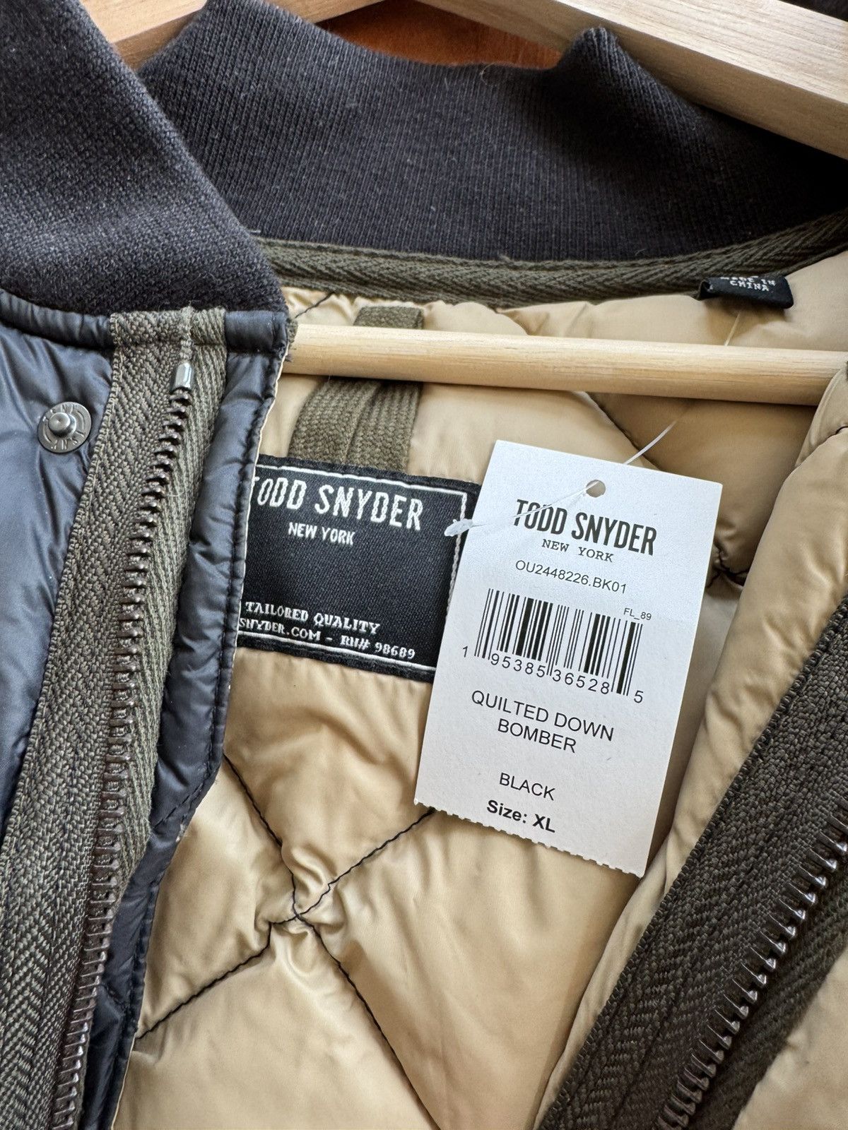 Todd Snyder Todd Snyder Quilted Down Bomber NWT Size US XL / EU 56 / 4 - 6 Thumbnail