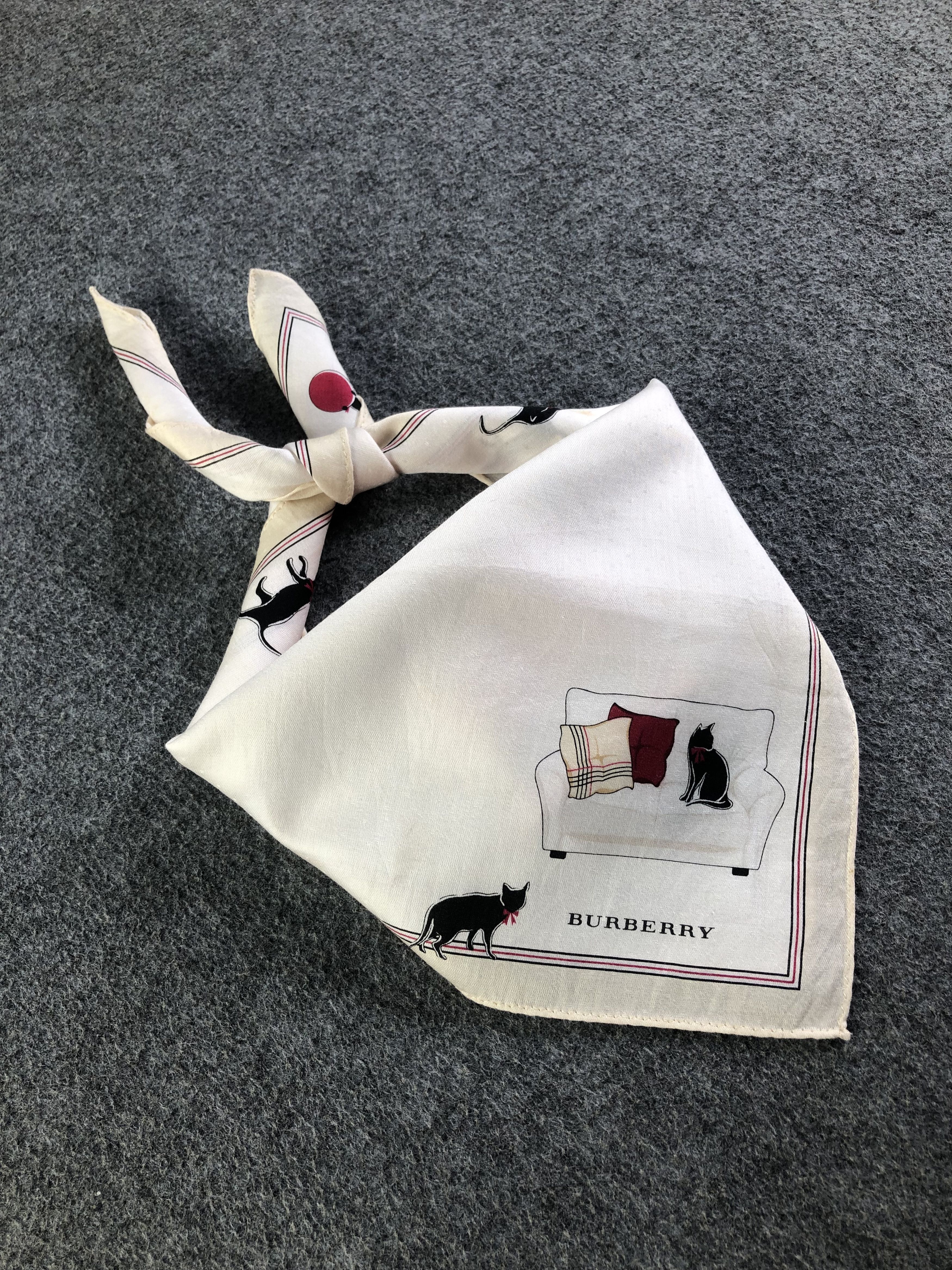 Burberry Burberry Handkerchief / Bandana / Neckerchief C342 Size ONE SIZE - 2 Thumbnail