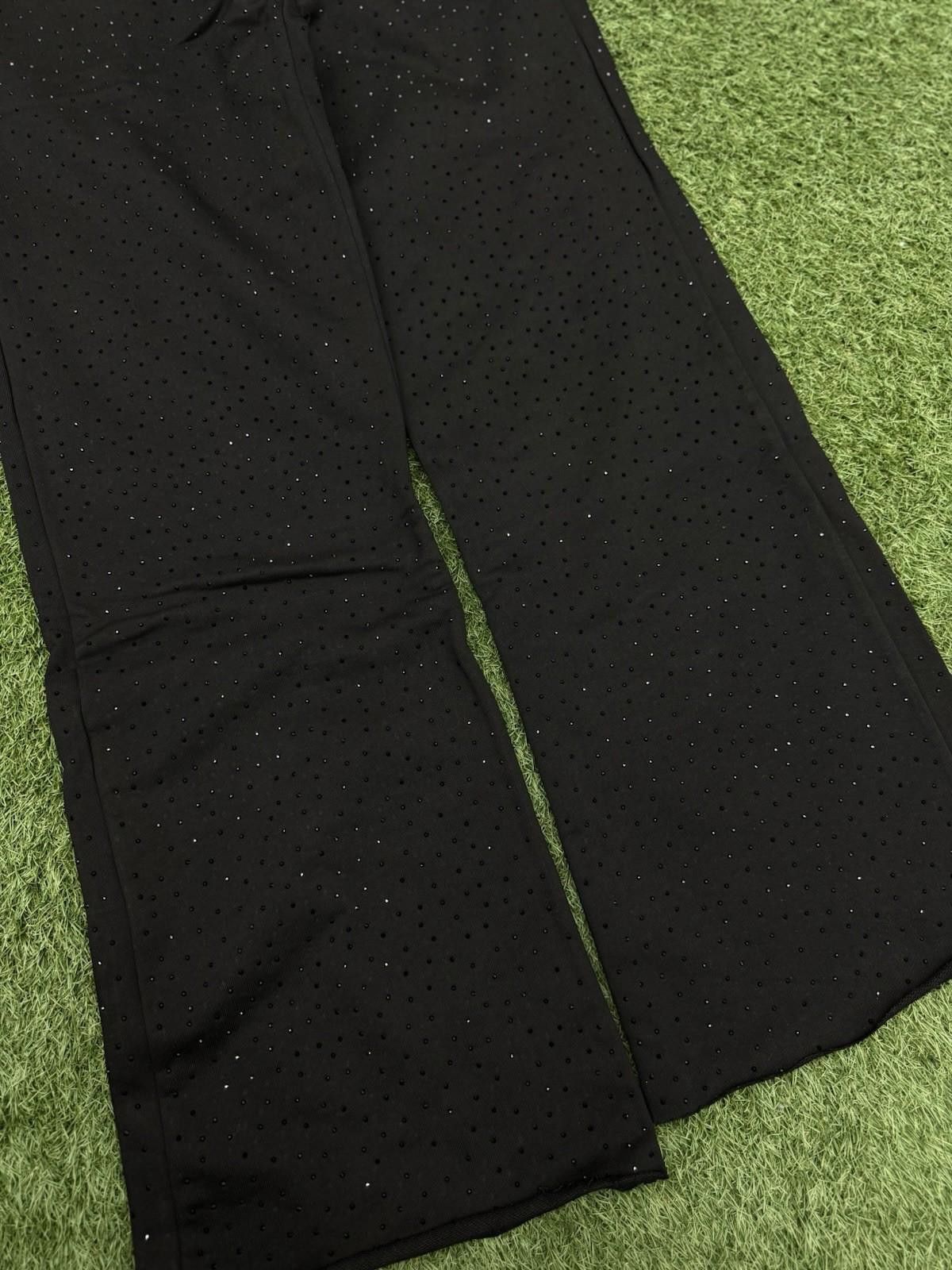 Saint Vanity Size M - Saint Vanity Black Rhinestone Sweatpants Authentic Size US 32 / EU 48 - 4 Thumbnail
