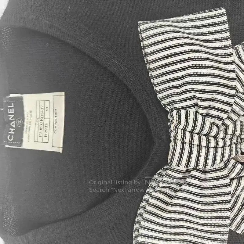Chanel Chanel Black Wool Blend Sleeveless Cardigan . Size M / US 6-8 / IT 42-44 - 4 Thumbnail