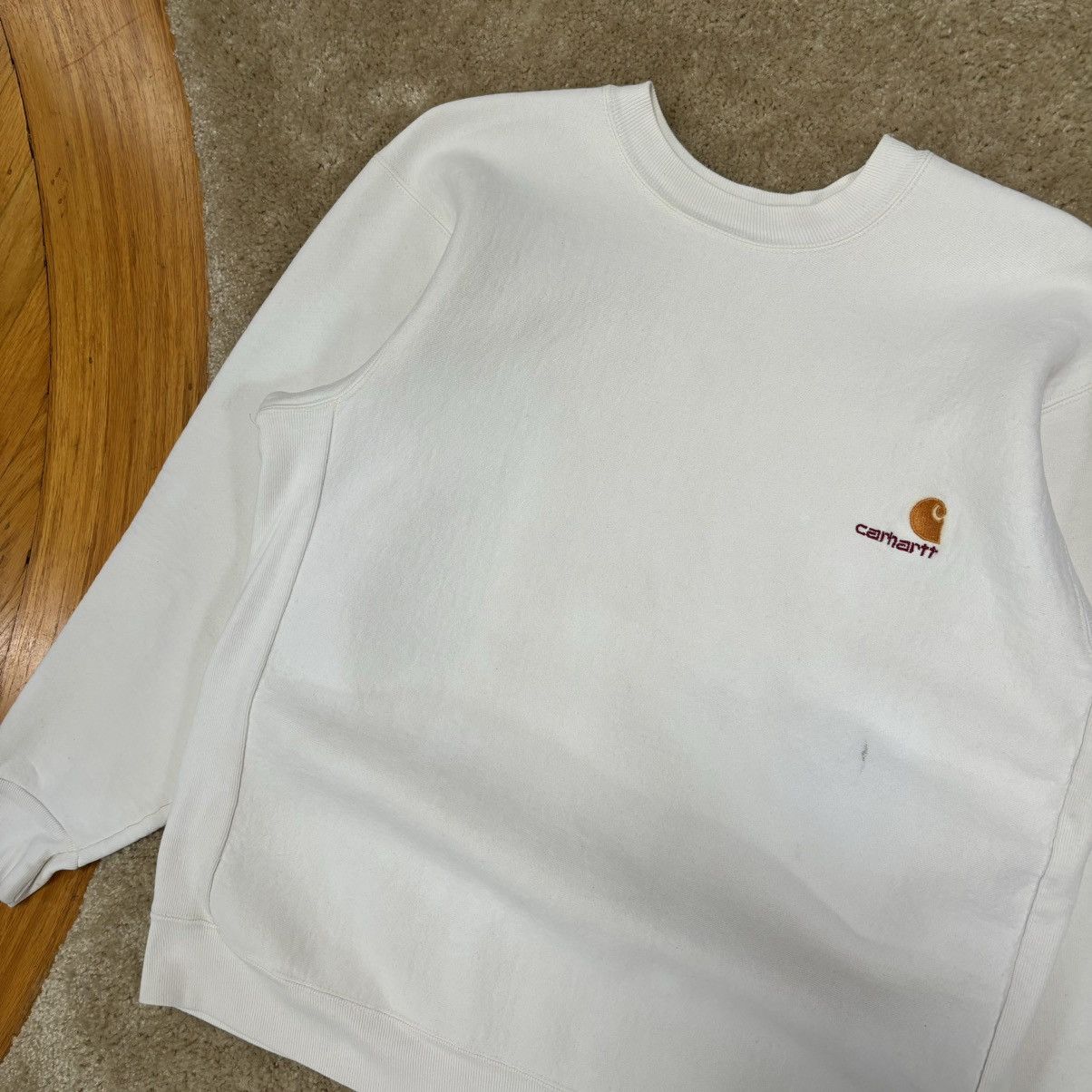 Carhartt × Vintage Vintage Carhartt Embroidered Crewneck Sweatshirt Large Size US L / EU 52-54 / 3 - 5 Thumbnail