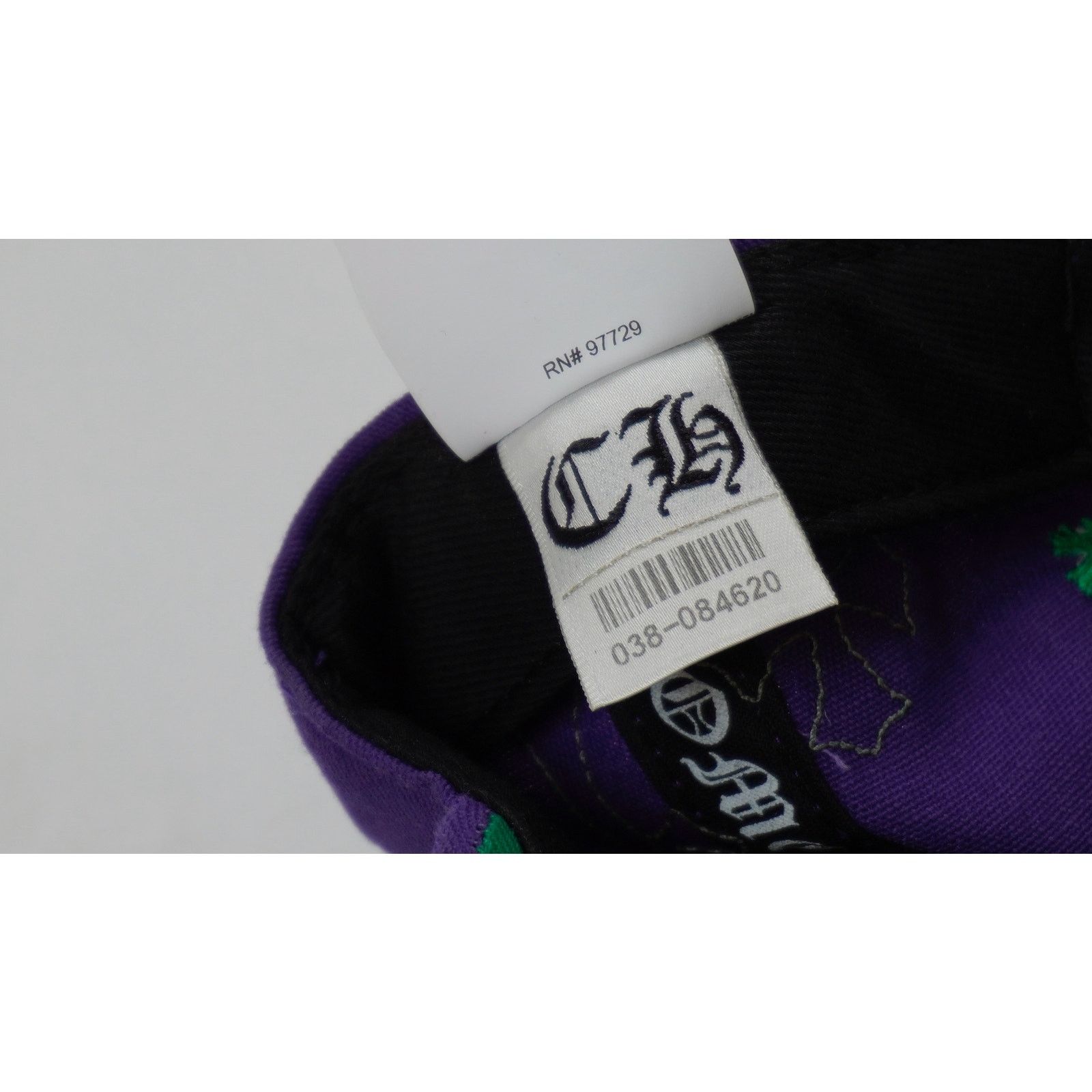 Chrome Hearts CH Embroidered Green Cross Patch Purple Cap Size ONE SIZE - 7 Thumbnail
