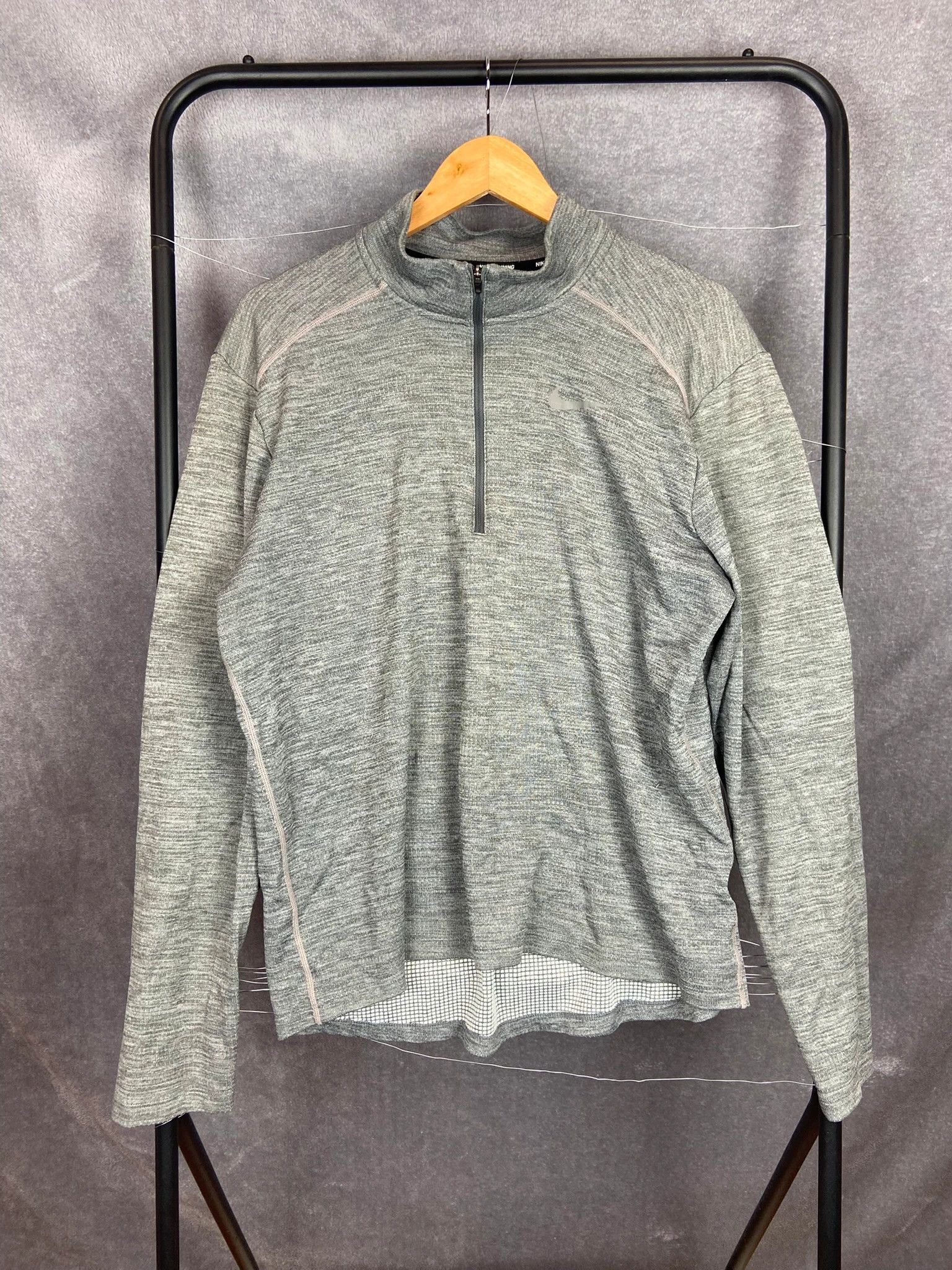 Nike Nike Dri-Fit Grey Quarter-Zip Longsleeve M | Athletic T Size US M / EU 48-50 / 2 - 1 Thumbnail