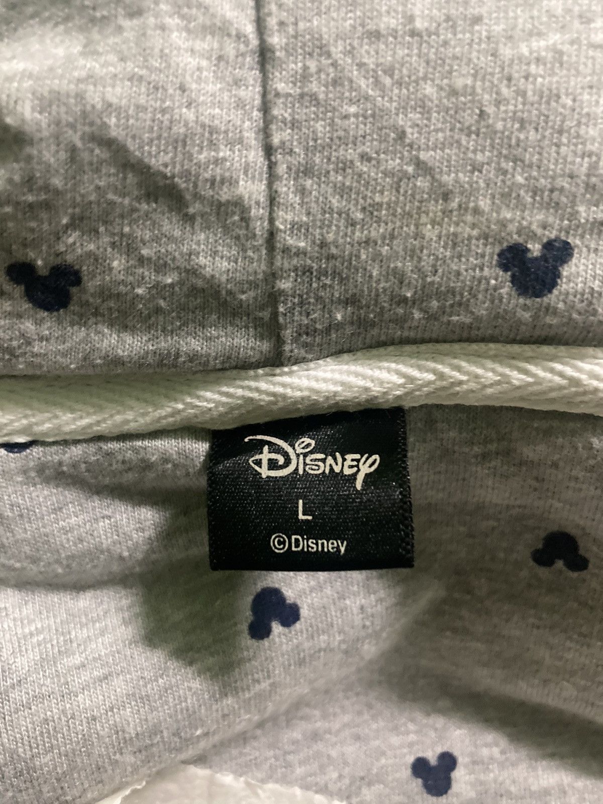 Disney Vintage Mickey Mouse White Full Zip Fleece Size L / US 10 / IT 46 - 5 Thumbnail