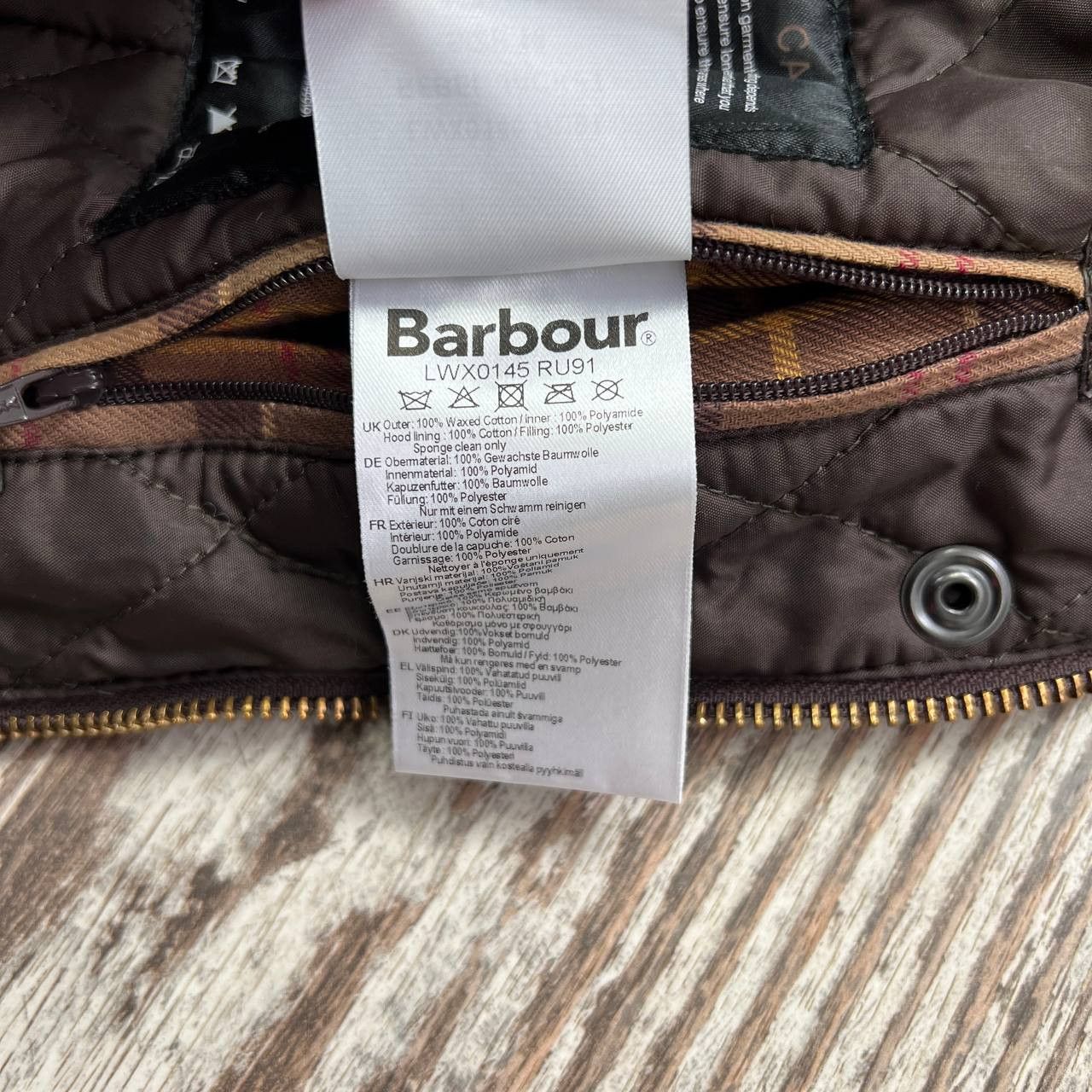 Barbour Barbour Rebel Wax Women's Jacket Waxed Cotton England Style Size XL / US 12-14 / IT 48-50 - 11 Thumbnail