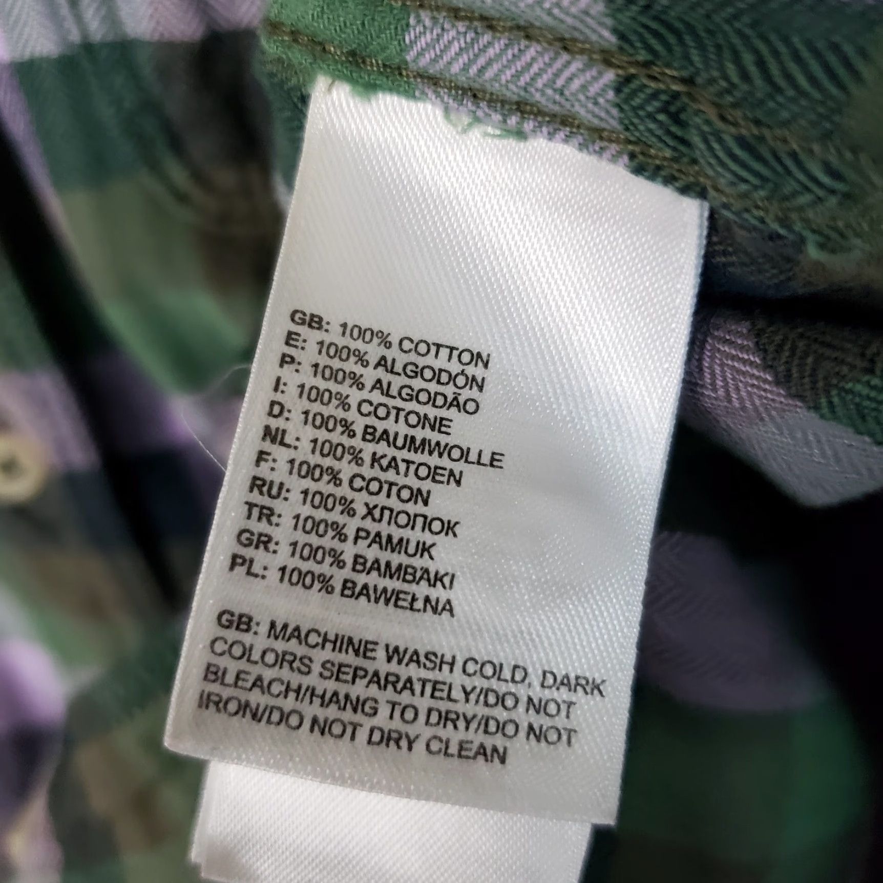 The North Face The North Face Womens Button Front Shirt M Green Purple Checks Long Sleeve Shirt Size M / US 6-8 / IT 42-44 - 6 Thumbnail