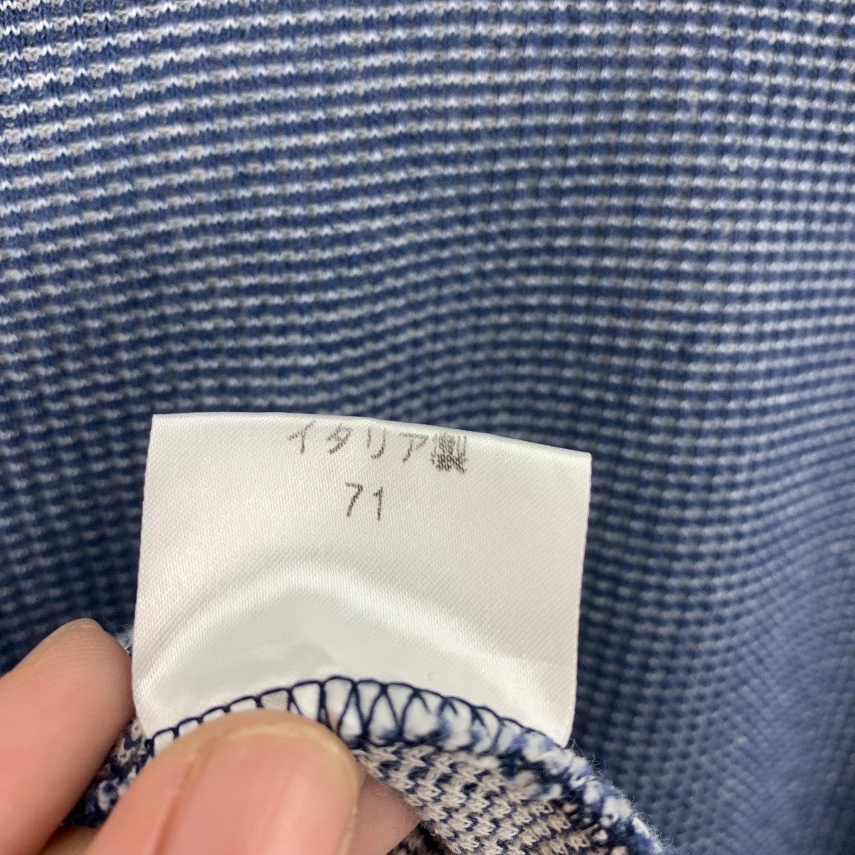 Gianfranco Ferre × Japanese Brand × Vintage Vintage 90s STUDIO 001 by FERRE Small stripe polo tee Size US M / EU 48-50 / 2 - 11 Thumbnail