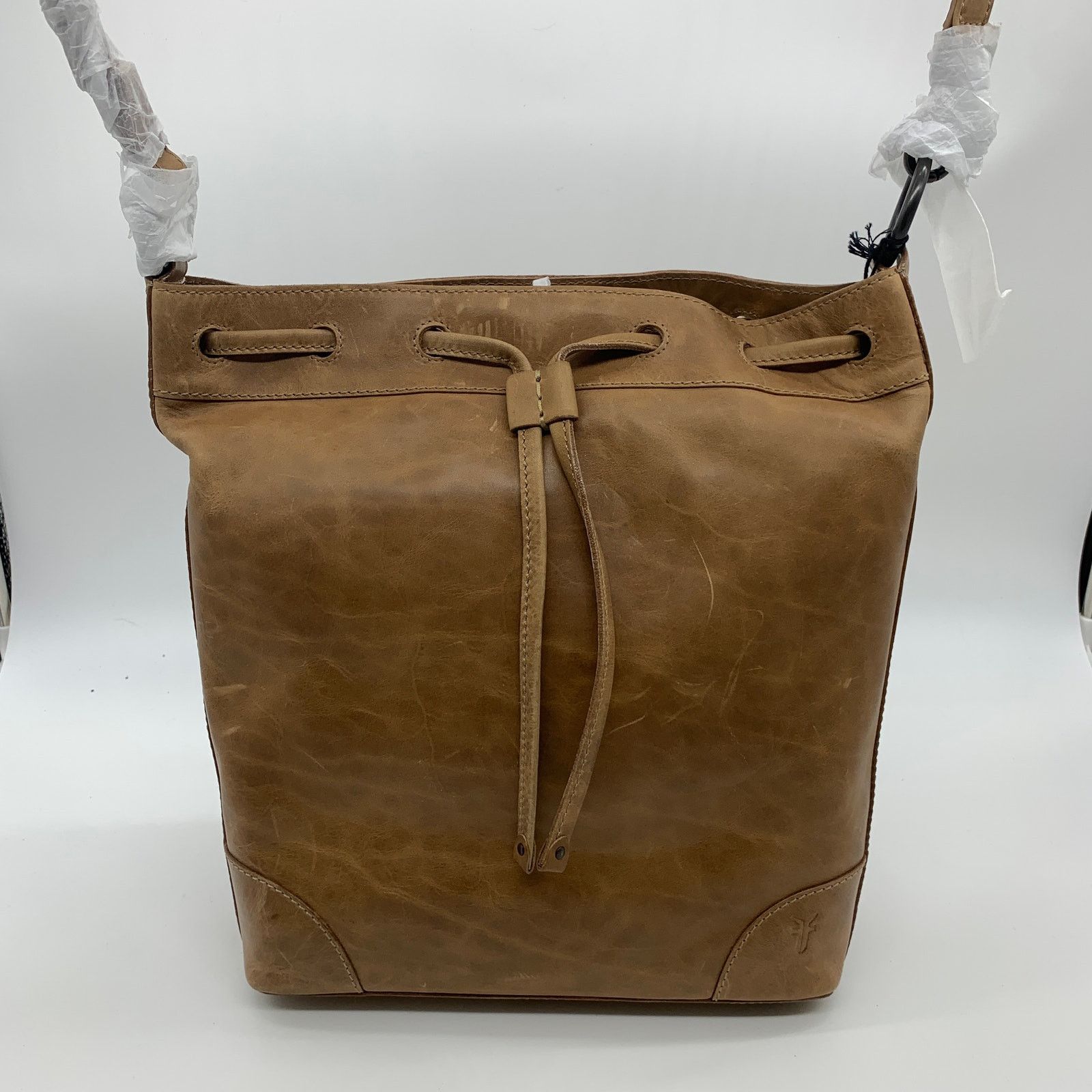 Frye Frye Leather Handbags Melissa Drawstring Hobo Bag Brown Size ONE SIZE - 2 Thumbnail