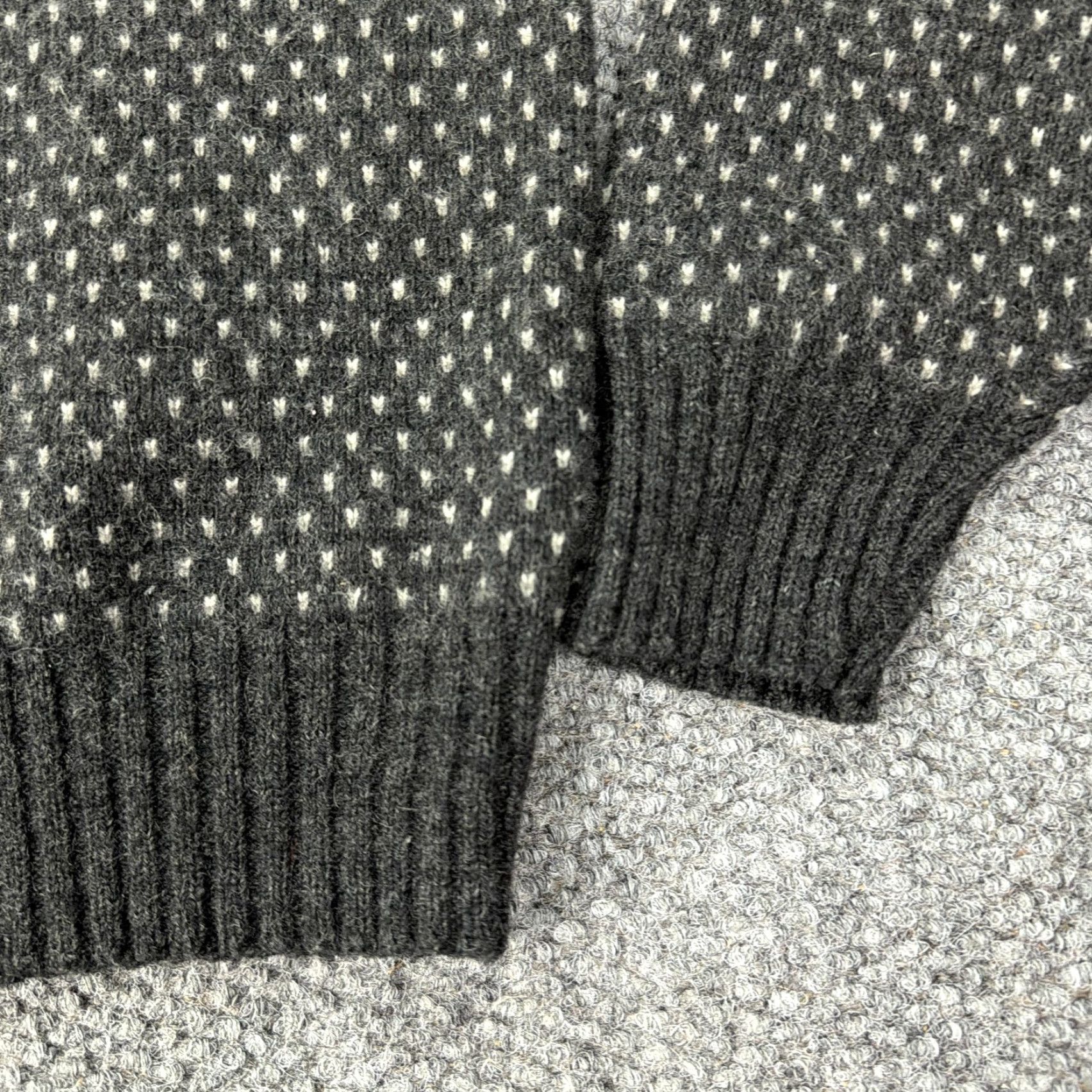 JCPenney VINTAGE The Fox Sweater JCPenney Sweater Mens XL Gray Wool Blend Knit 80s Size US XL / EU 56 / 4 - 2 Thumbnail