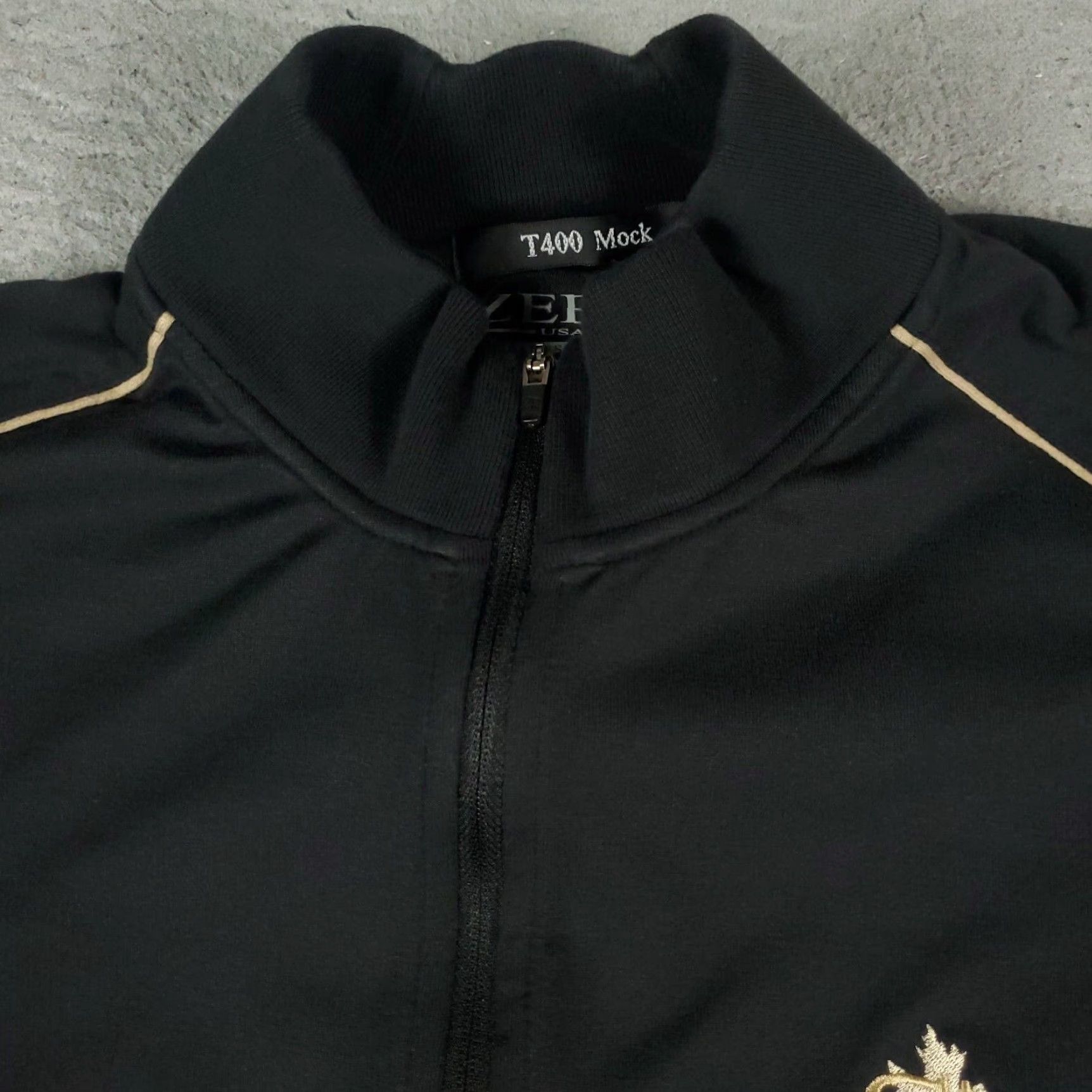 Vintage Zero Restriction Sweater Mens Medium Black 1/4 Zip Up Pullover Sweatshirt Size US M / EU 48-50 / 2 - 2 Thumbnail