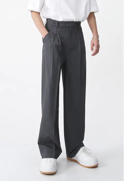 Other Gray simple fashion casual versatile trousers Size US 32 / EU 48 - 5 Thumbnail