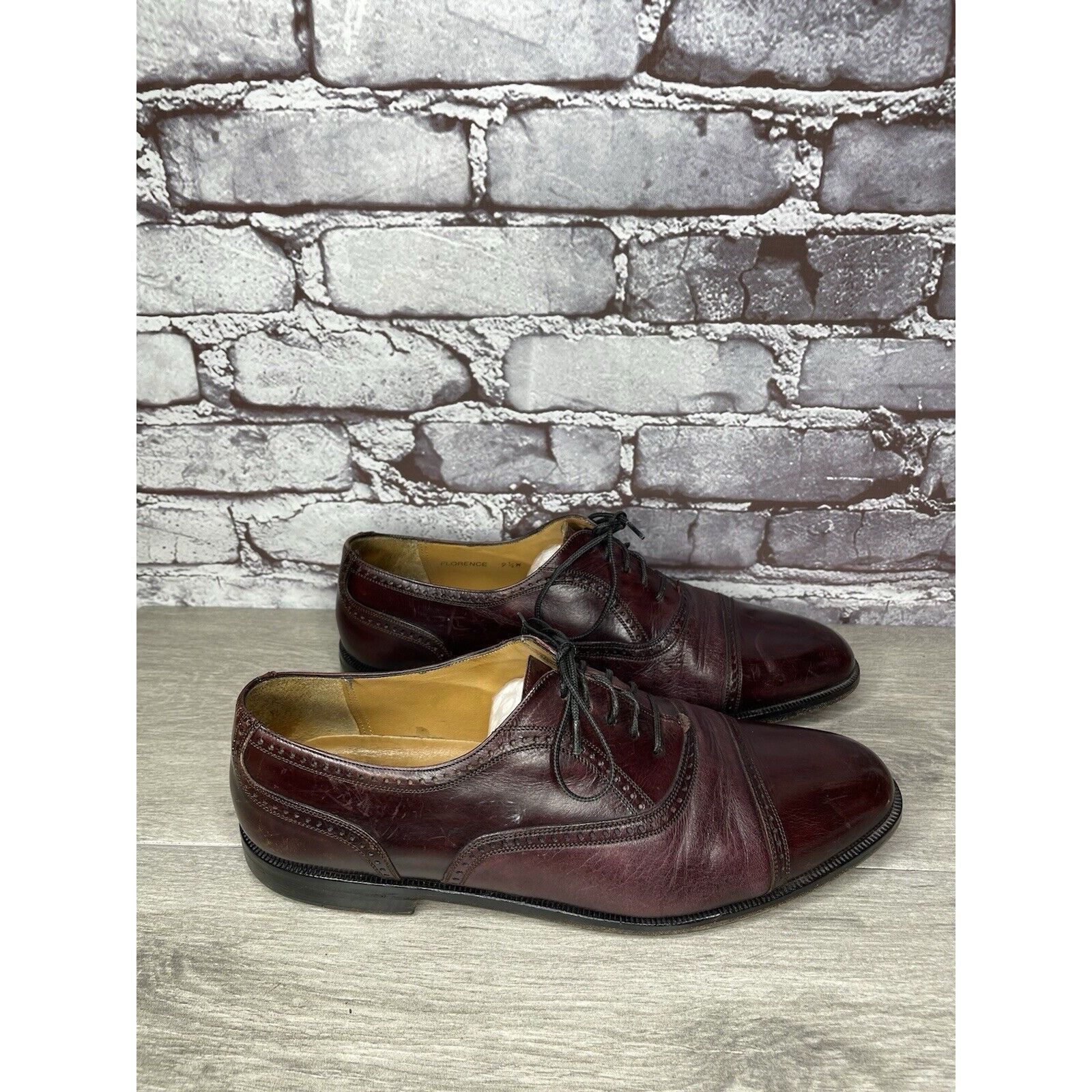 Mezlan Mezlan FLORENCE Purple Cordovan Cap Toe Oxford Dress Shoes M Size US 9.5 / EU 42-43 - 12 Thumbnail