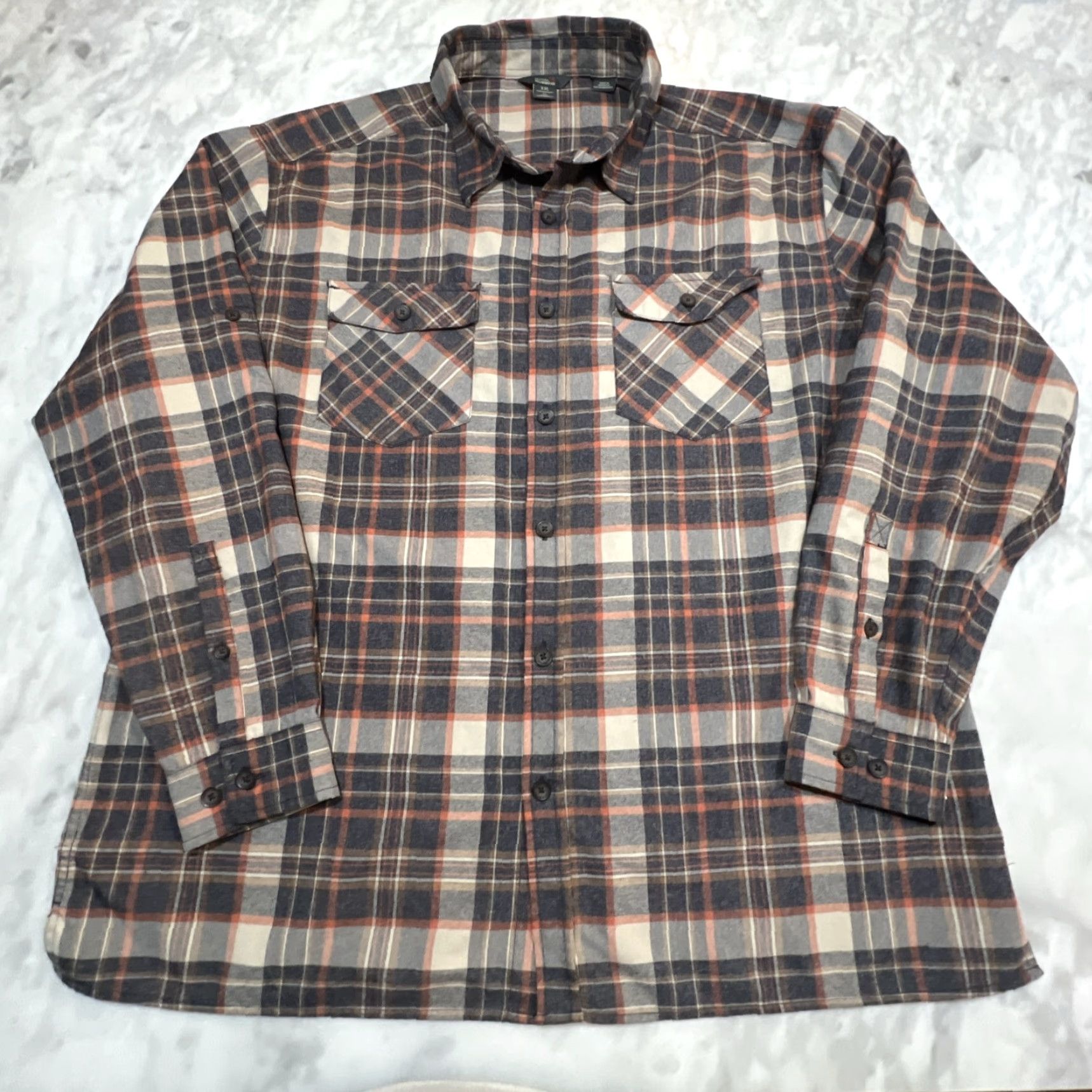 Royal Robbins VINTAGE Royal Robbins Men’s Button-Up Shirt 2XL Flannel Plaid Casual Long Sleeve Cotton Blend Outdoors Size US XXL / EU 58 / 5 - 3 Thumbnail