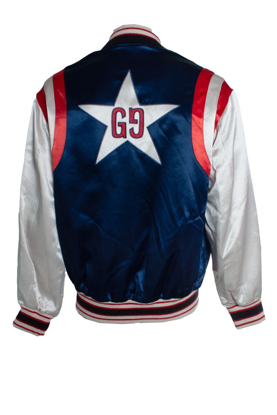 Gucci Gucci, Gucci blue acetate jacket with GG blade Size US S / EU 44-46 / 1 - 2 Thumbnail