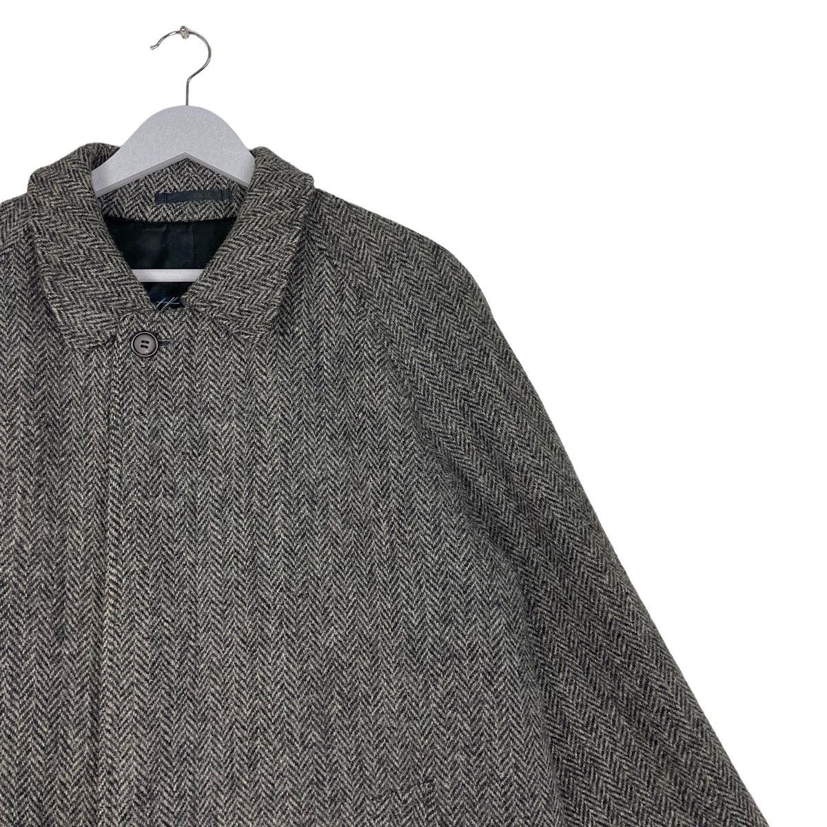 Harris Tweed × Japanese Brand 💥HARRIS TWEED HERRINGBONE LONG JACKET Size US M / EU 48-50 / 2 - 5 Thumbnail
