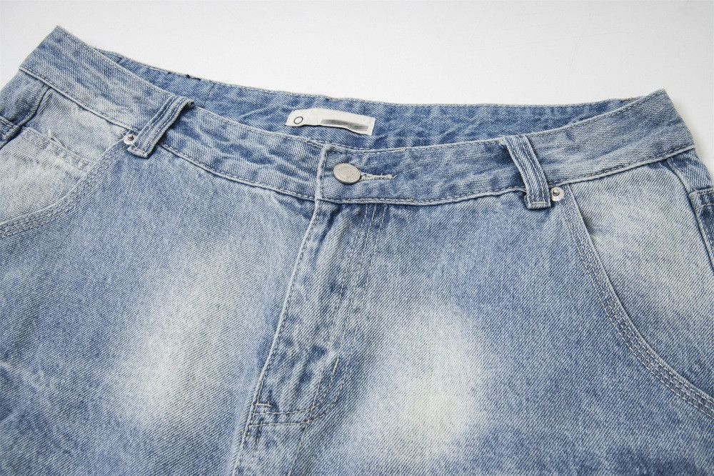 Japanese Brand × Jean Retro street gradient washed old punk denim shorts Size US 32 / EU 48 - 3 Thumbnail