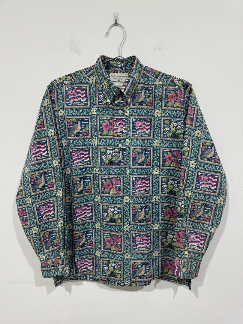 Reyn Spooner × Vintage Vintage Reyn Spooner by Dietrich Varez Half Button Shirt Size US M / EU 48-50 / 2 - 1 Thumbnail