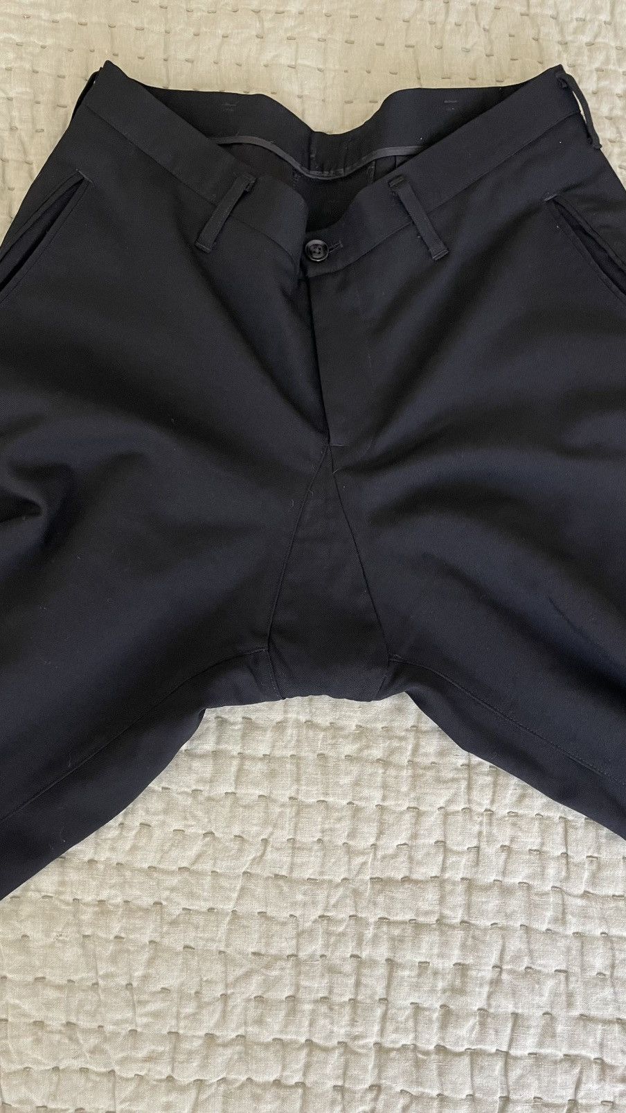 Yohji Yamamoto Yohji yamamoto pour homme w crotch pants Size US 35 - 4 Thumbnail