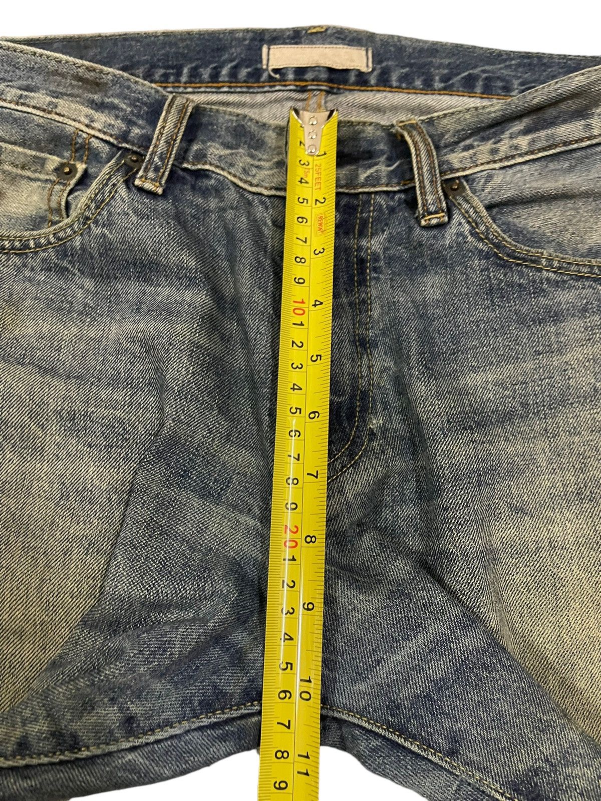 Uniqlo Vintage Japanese Uniqlo Selvage Blue Wash Distressed Jeans Size US 32 / EU 48 - 15 Thumbnail