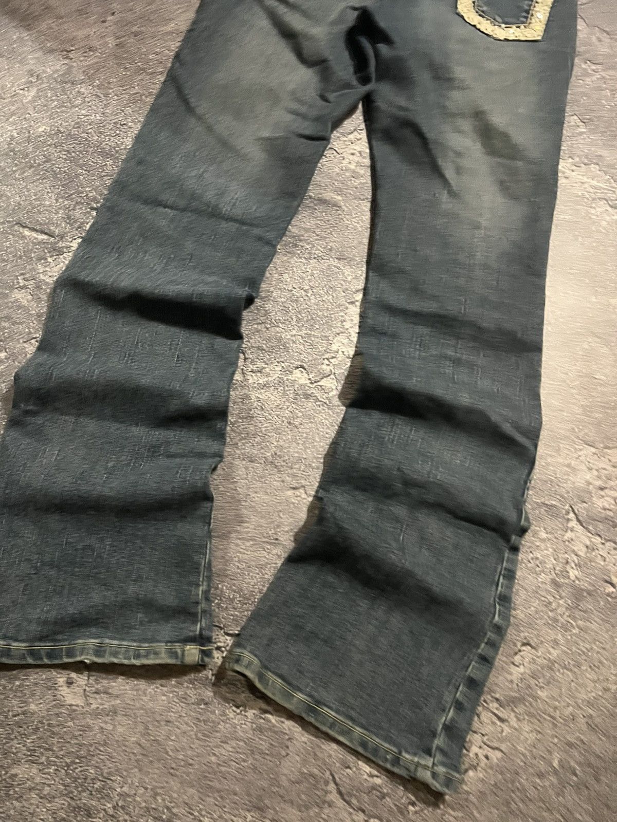 Vintage Distressed Flared Glamour Jeans / Archive Number Nine Style Size US 28 / EU 44 - 2 Thumbnail