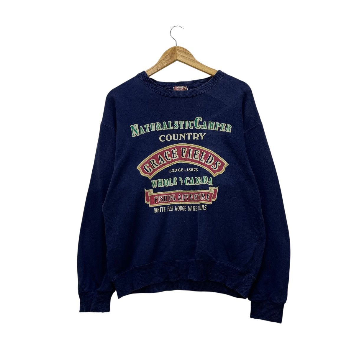 Japanese Brand 💥Flash Up Graphic Print Crewneck Sweatshirt Size US M / EU 48-50 / 2 - 1 Thumbnail