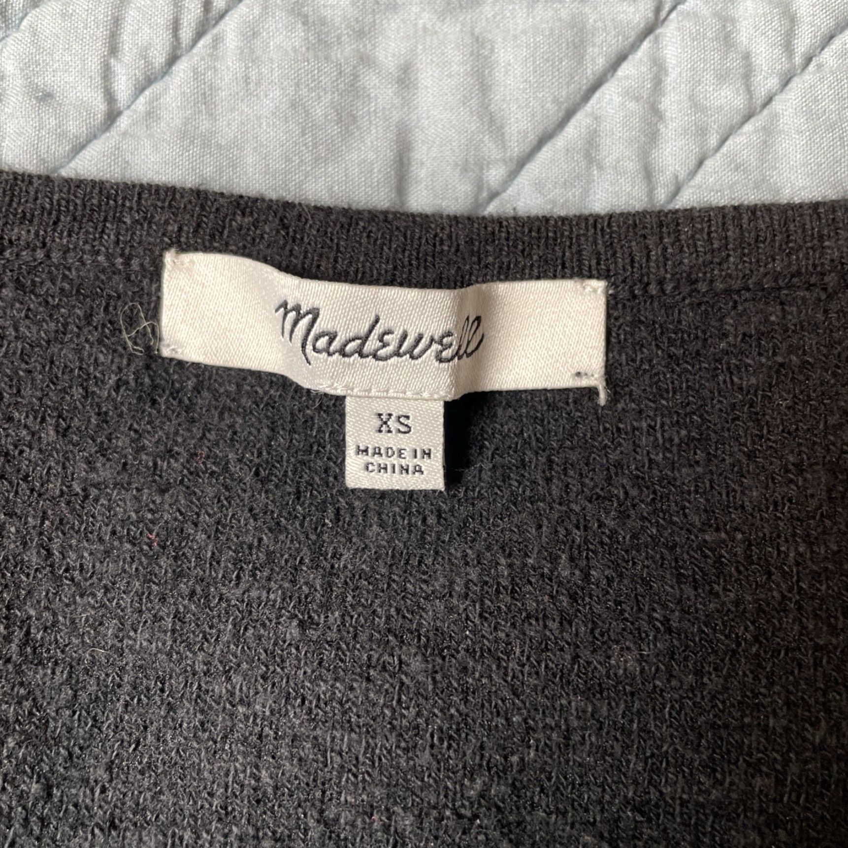 Madewell Madewell Tee Women’s XS Black Short Sleeve Square Neck Crop Top Casual Size XS / US 0-2 / IT 36-38 - 4 Thumbnail