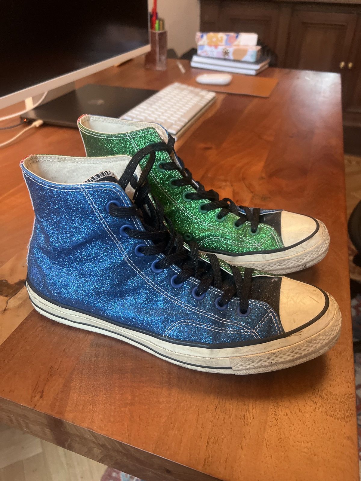 Converse jw anderson blue green best sale