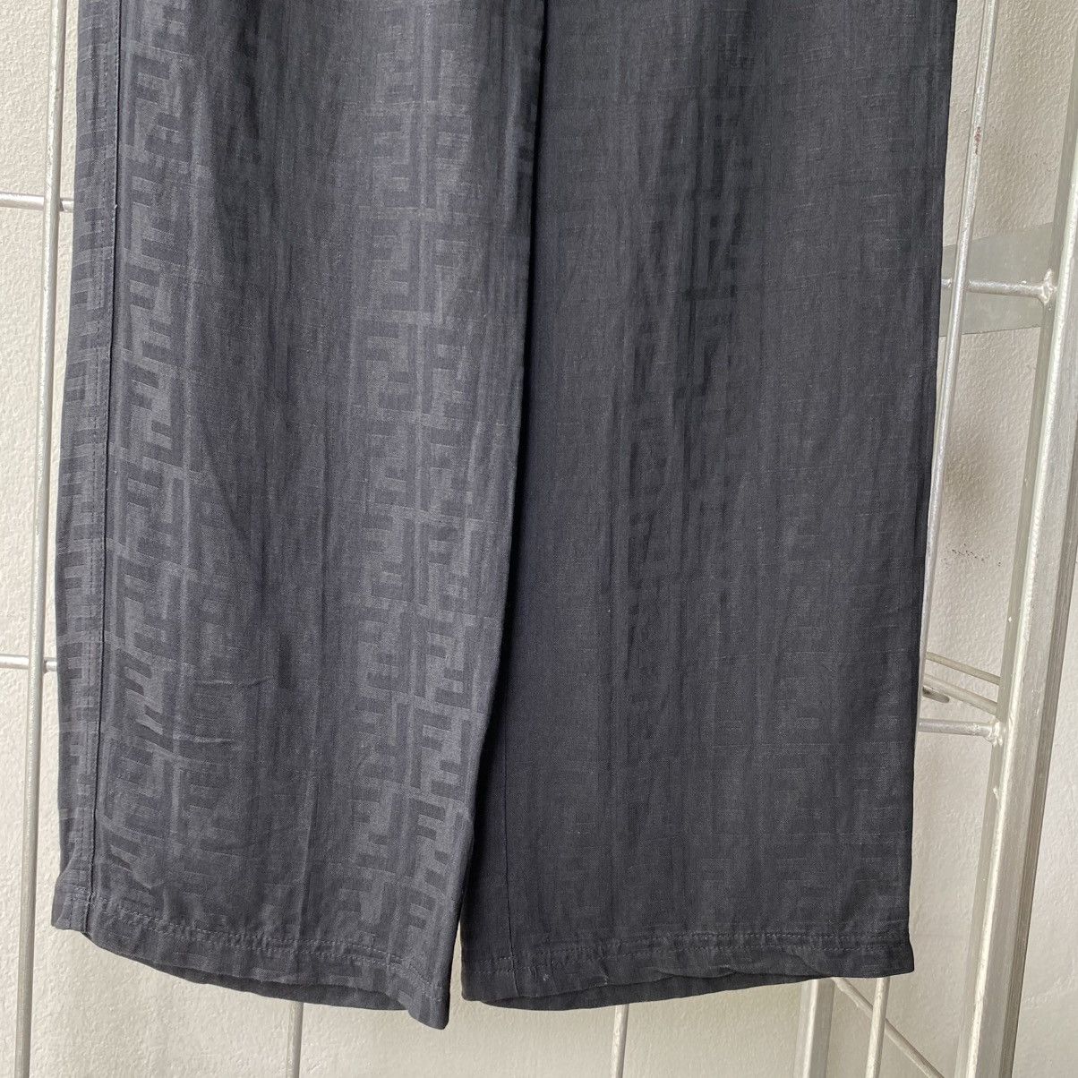 Fendi FENDI Black Monogram Pattern Pants Size 28" / US 6 / IT 42 - 19 Thumbnail
