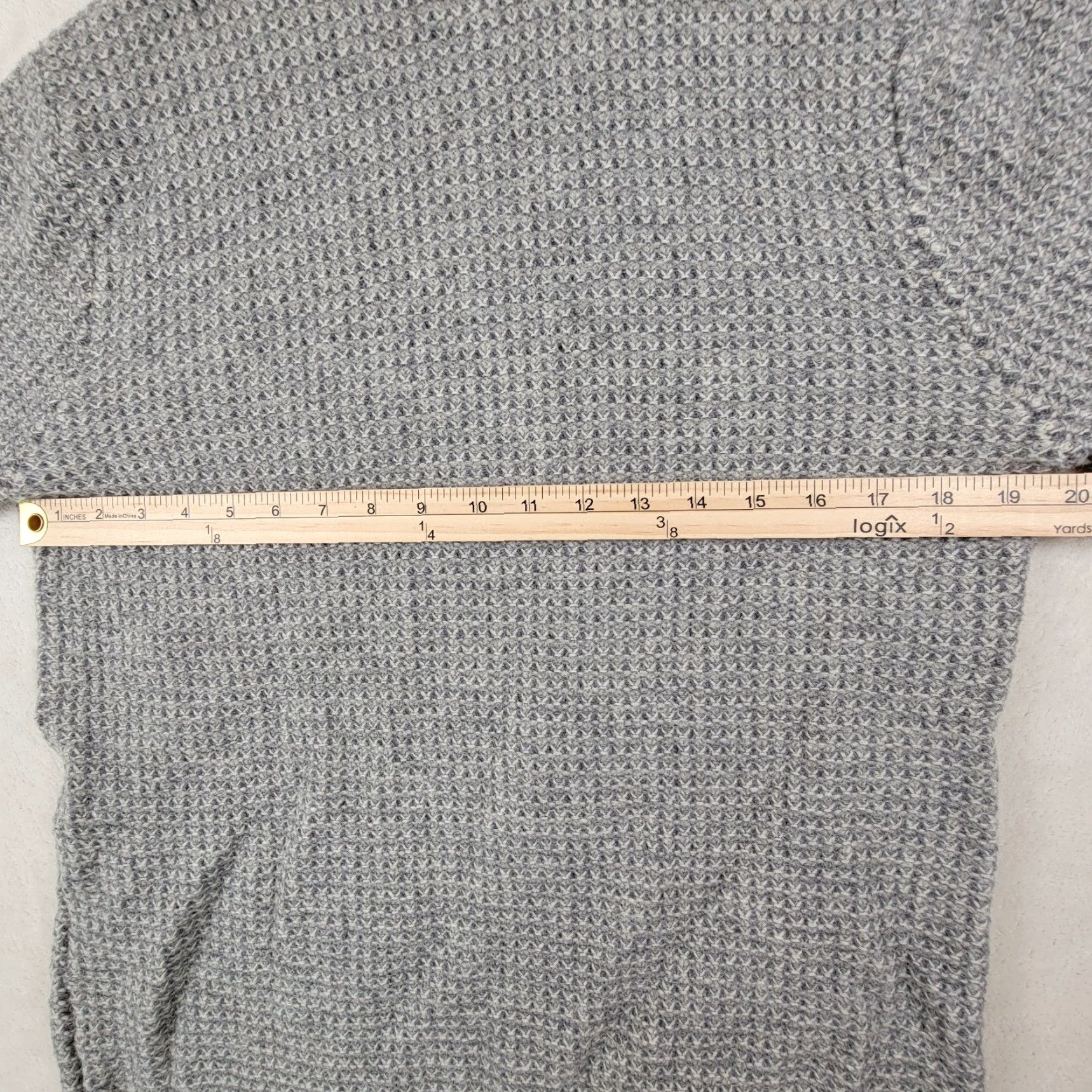 Vintage Bridge And Burn Sweater Men Large Gray Tennis Cable Knit Crew Neck Pullover Size US L / EU 52-54 / 3 - 7 Thumbnail