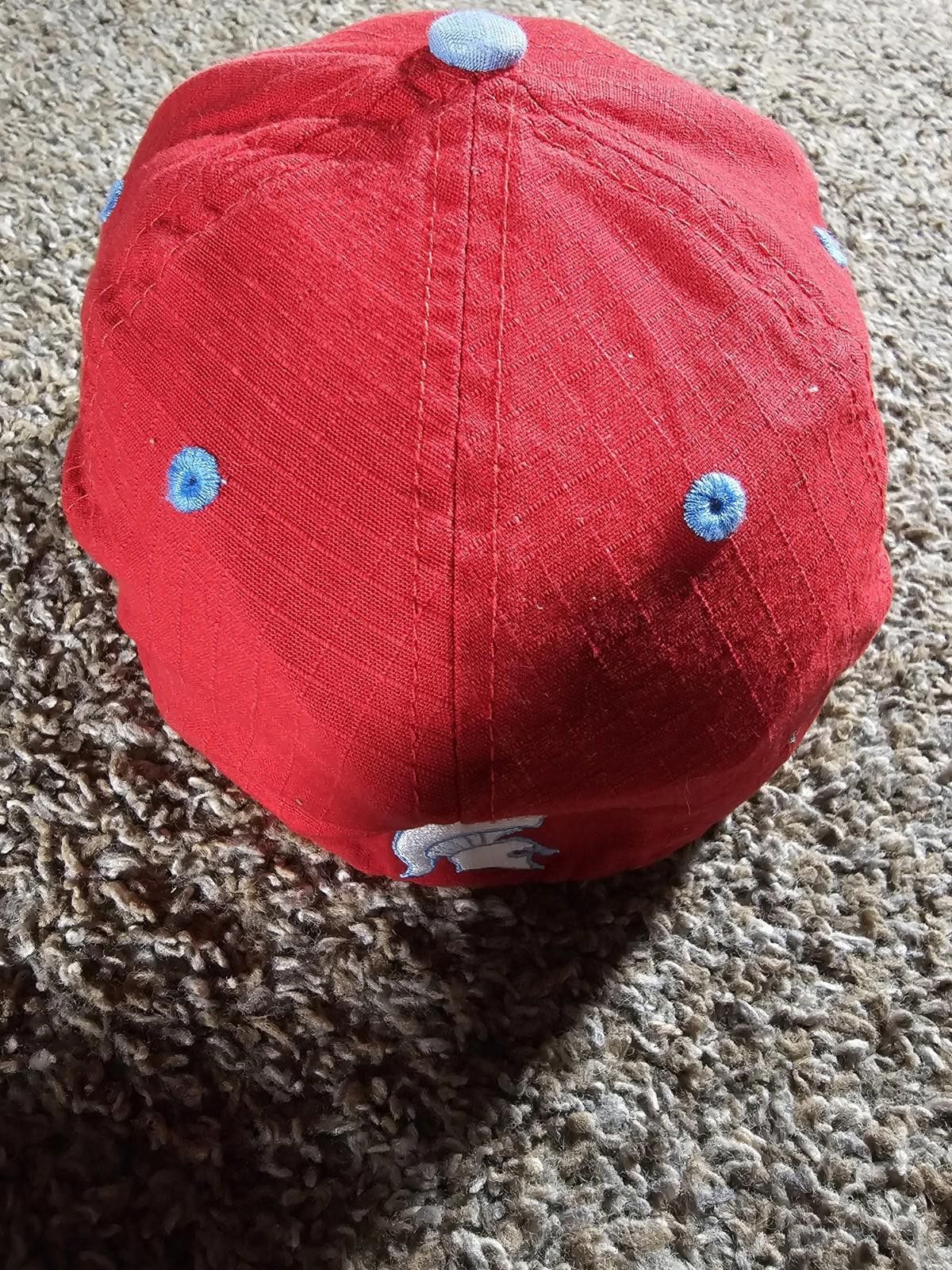 The Game WO Spartans Low Profile Fitted Flex S Red Hat APPROX 7 1/8 Size ONE SIZE - 3 Thumbnail