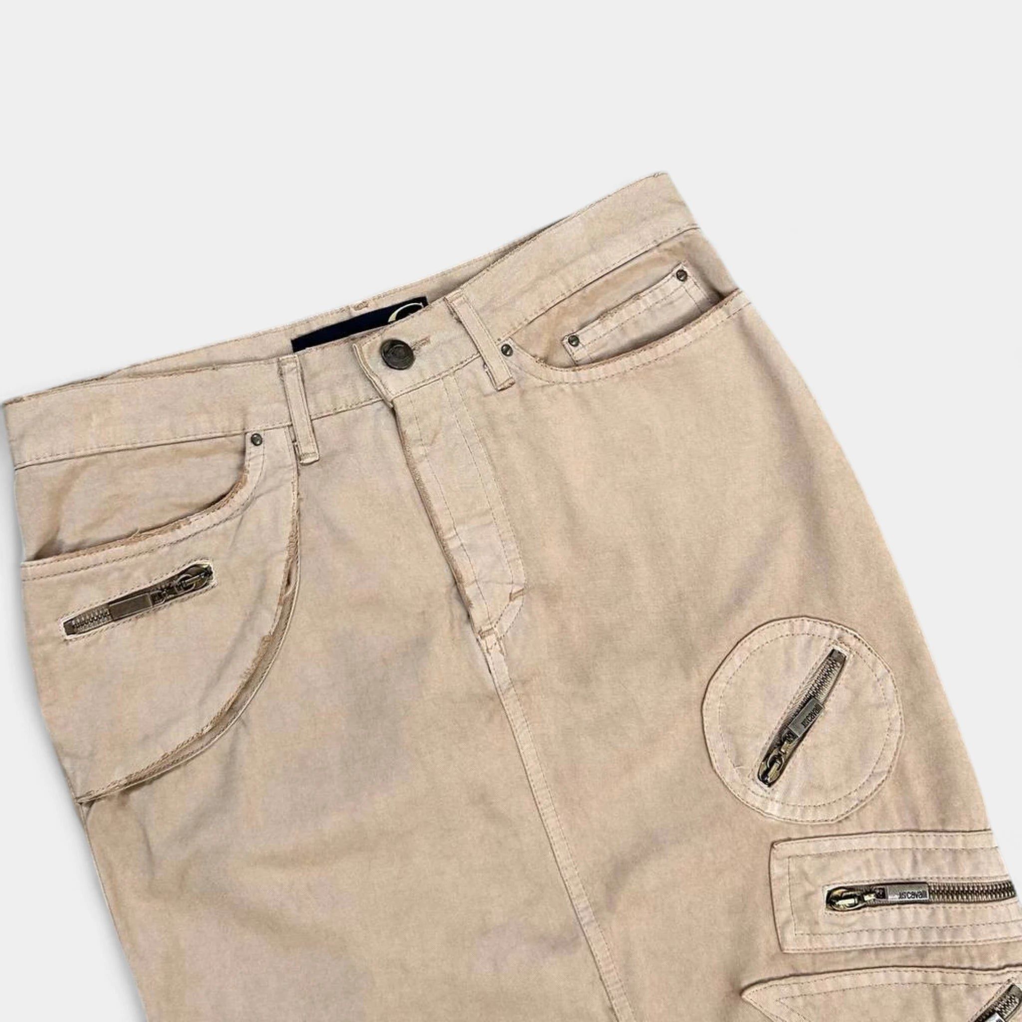 Roberto Cavalli Cavalli Vintage Multi-pocket Skirt Size 26" / US 2 / IT 38 - 2 Thumbnail